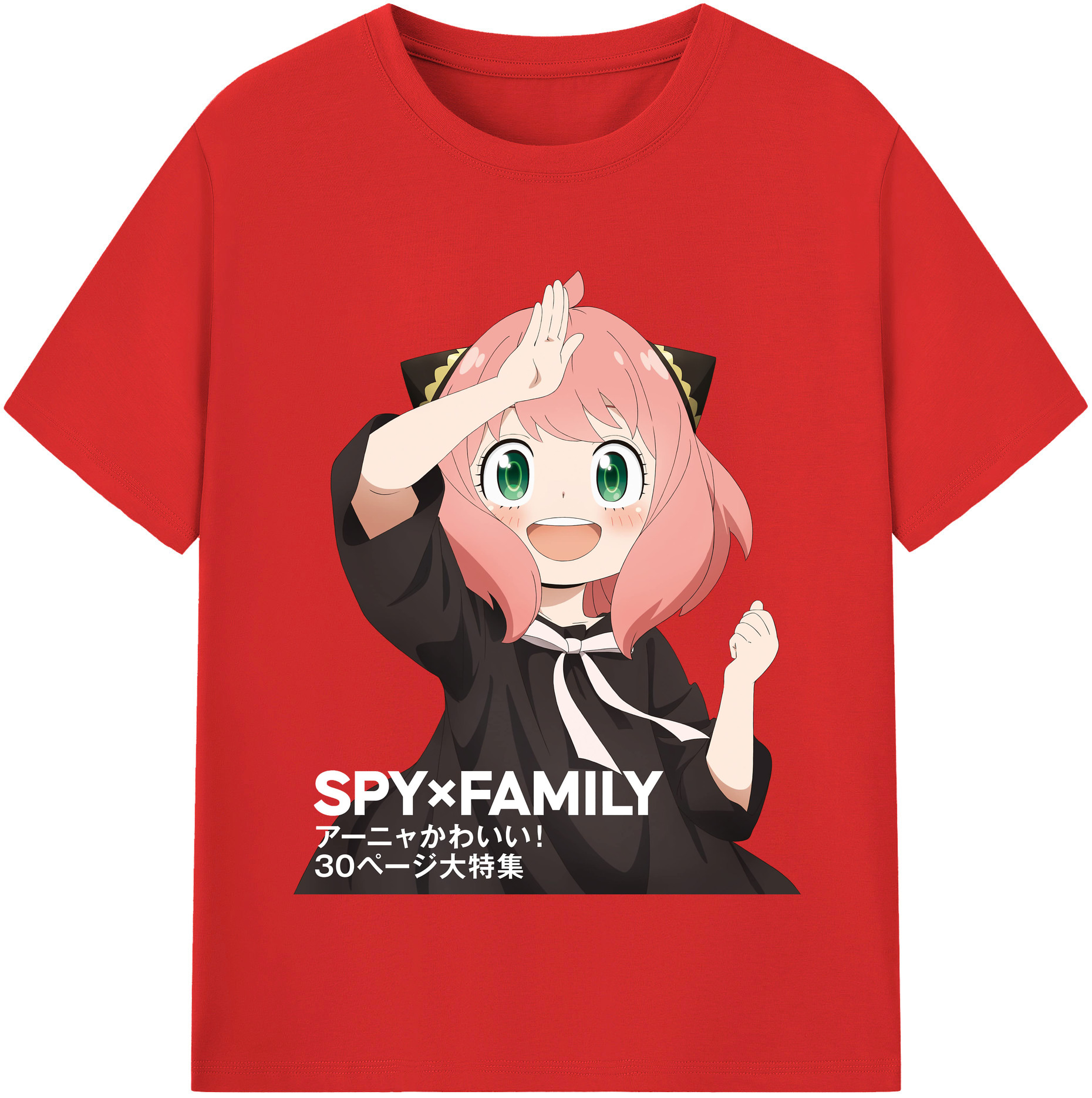 （画像用） SPY×FAMILY间谍家家酒 レディースカジュアルプリントTシャツ（綿100％）