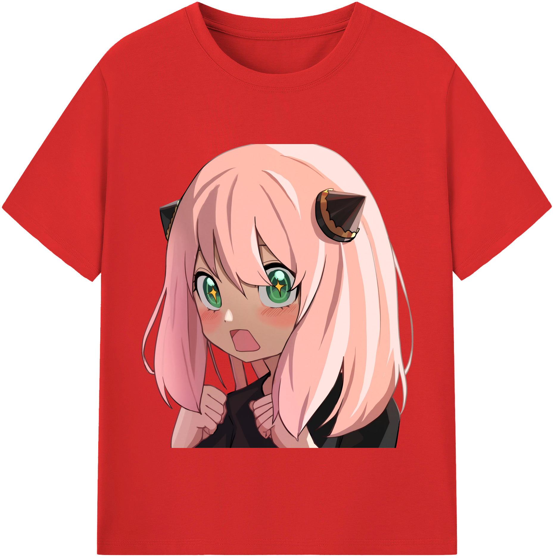 （画像用） SPY×FAMILY间谍家家酒 レディースカジュアルプリントTシャツ（綿100％）