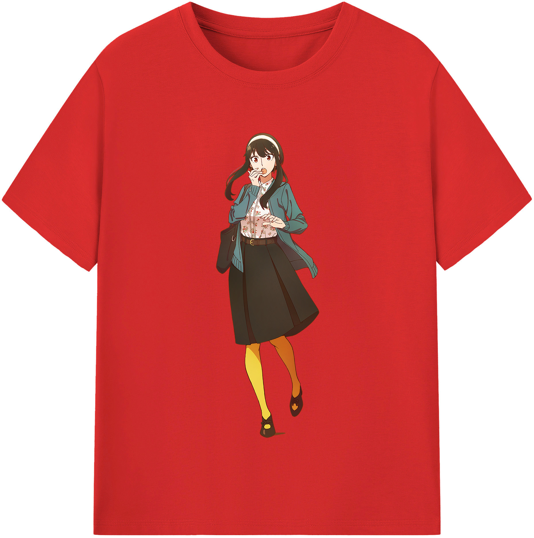 （画像用） SPY×FAMILY间谍家家酒 レディースカジュアルプリントTシャツ（綿100％）