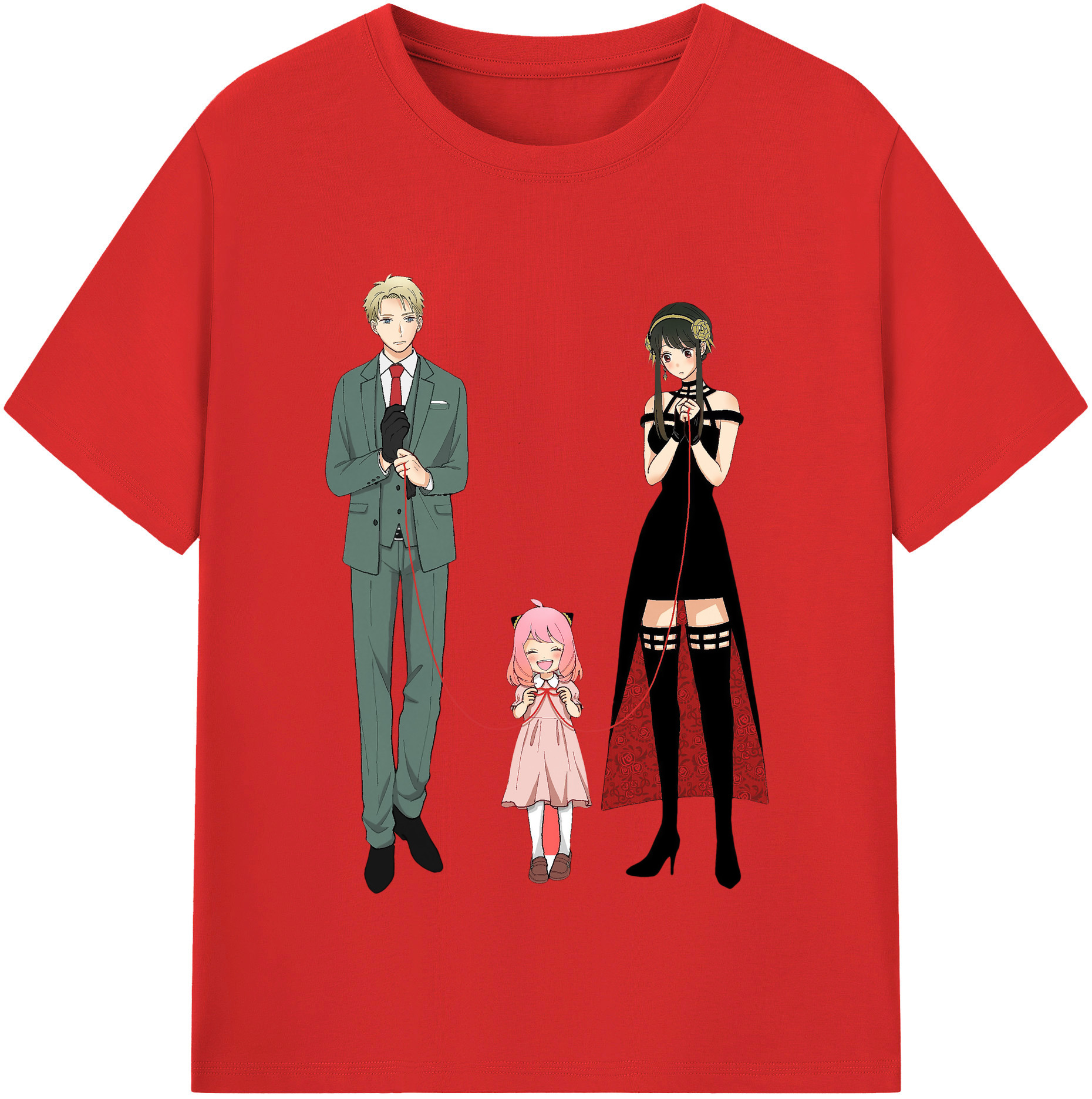 （画像用） SPY×FAMILY间谍家家酒 レディースカジュアルプリントTシャツ（綿100％）