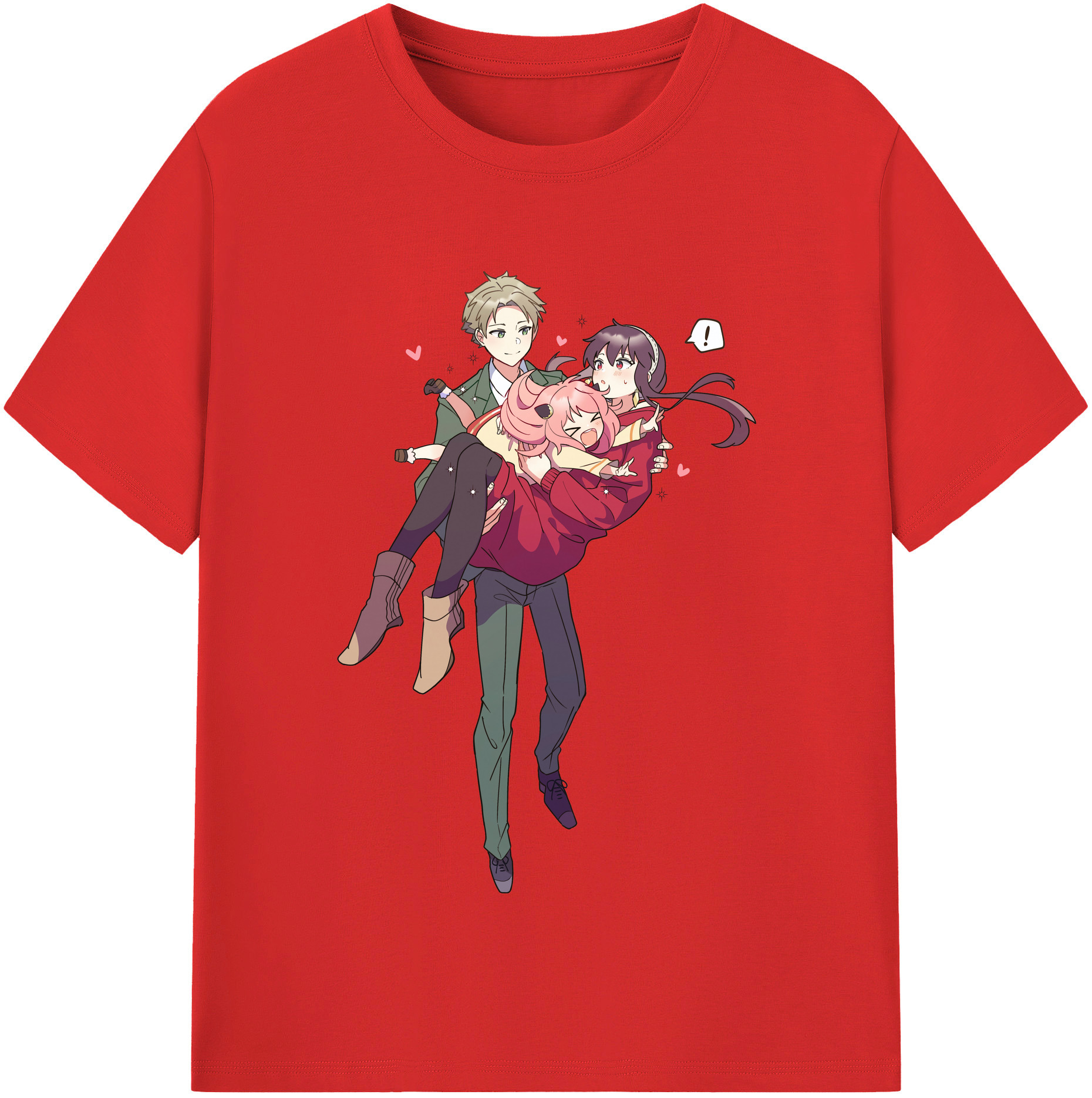 （画像用） SPY×FAMILY间谍家家酒 レディースカジュアルプリントTシャツ（綿100％）