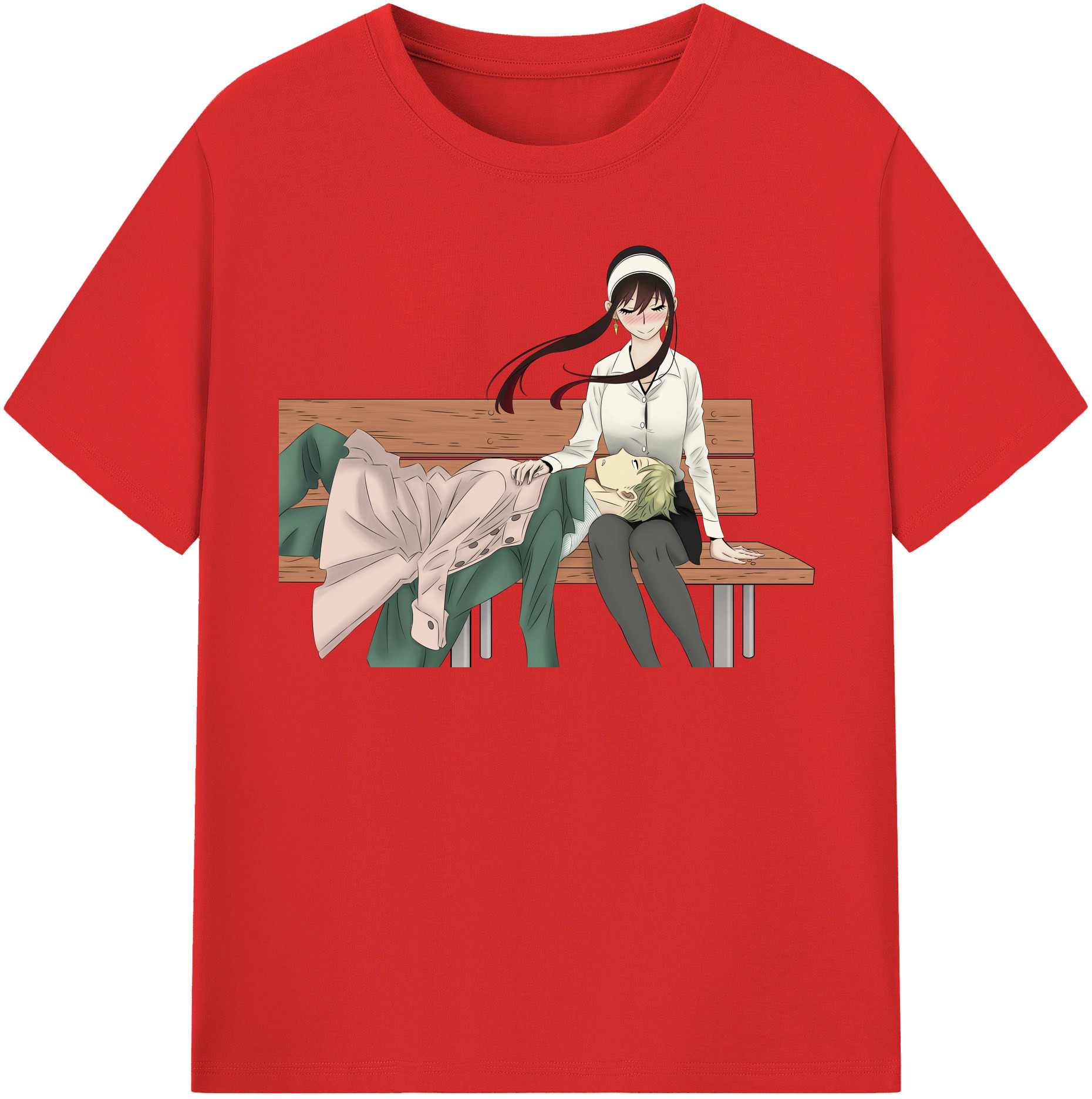 （画像用） SPY×FAMILY间谍家家酒 レディースカジュアルプリントTシャツ（綿100％）