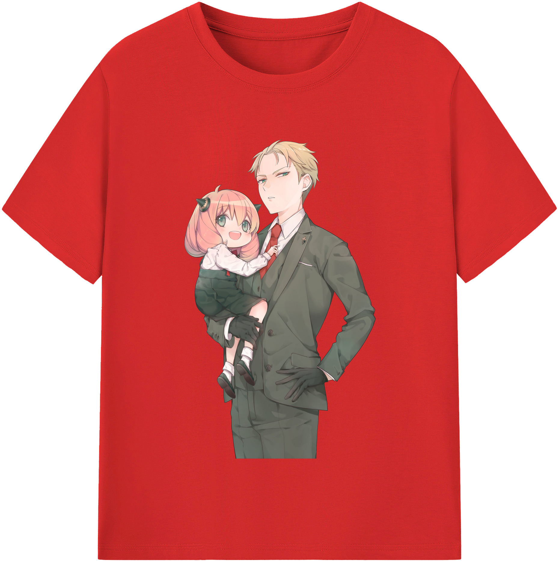 （画像用） SPY×FAMILY间谍家家酒 レディースカジュアルプリントTシャツ（綿100％）