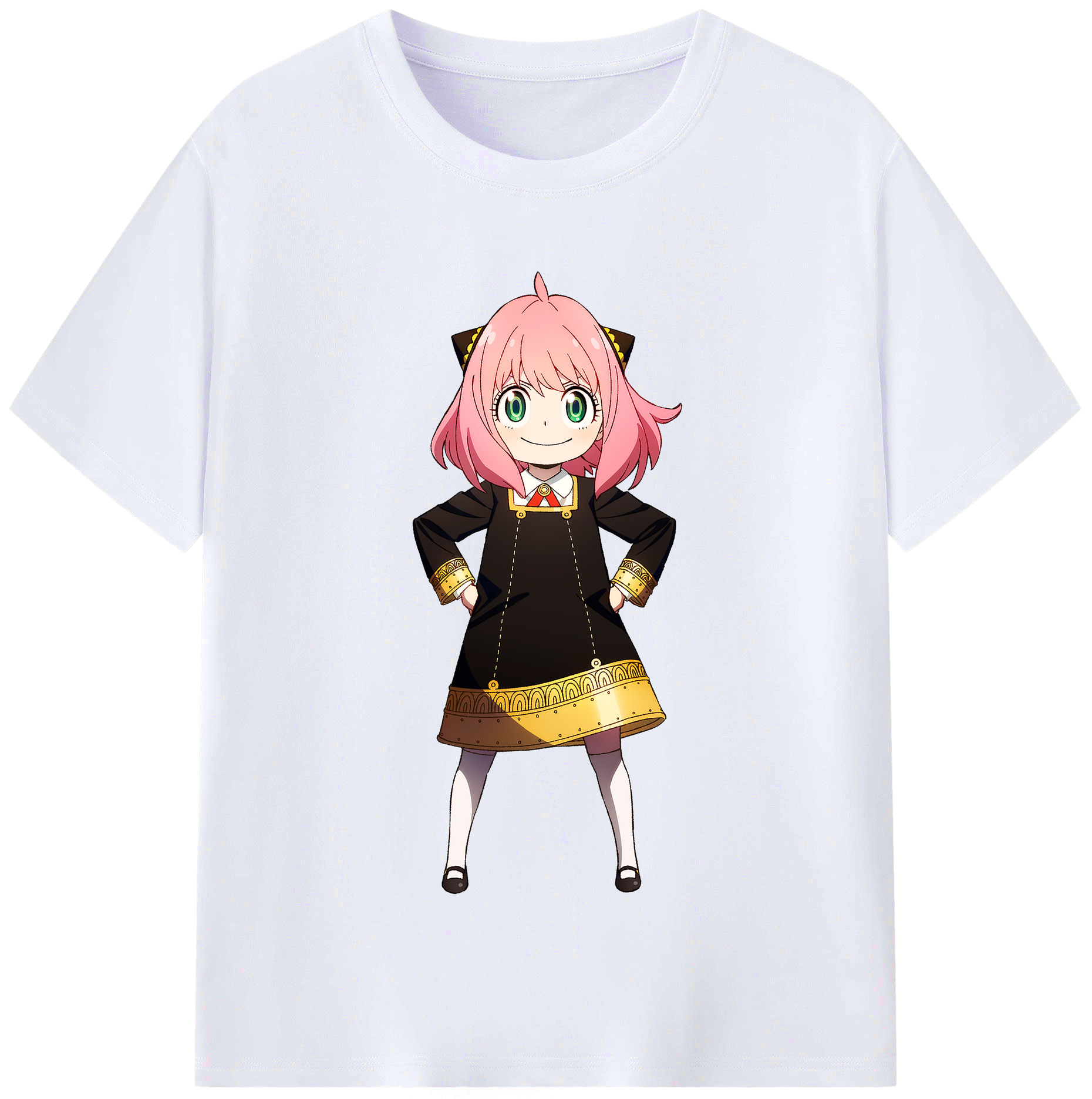 （画像用） SPY×FAMILY间谍家家酒 レディースカジュアルプリントTシャツ（綿100％）