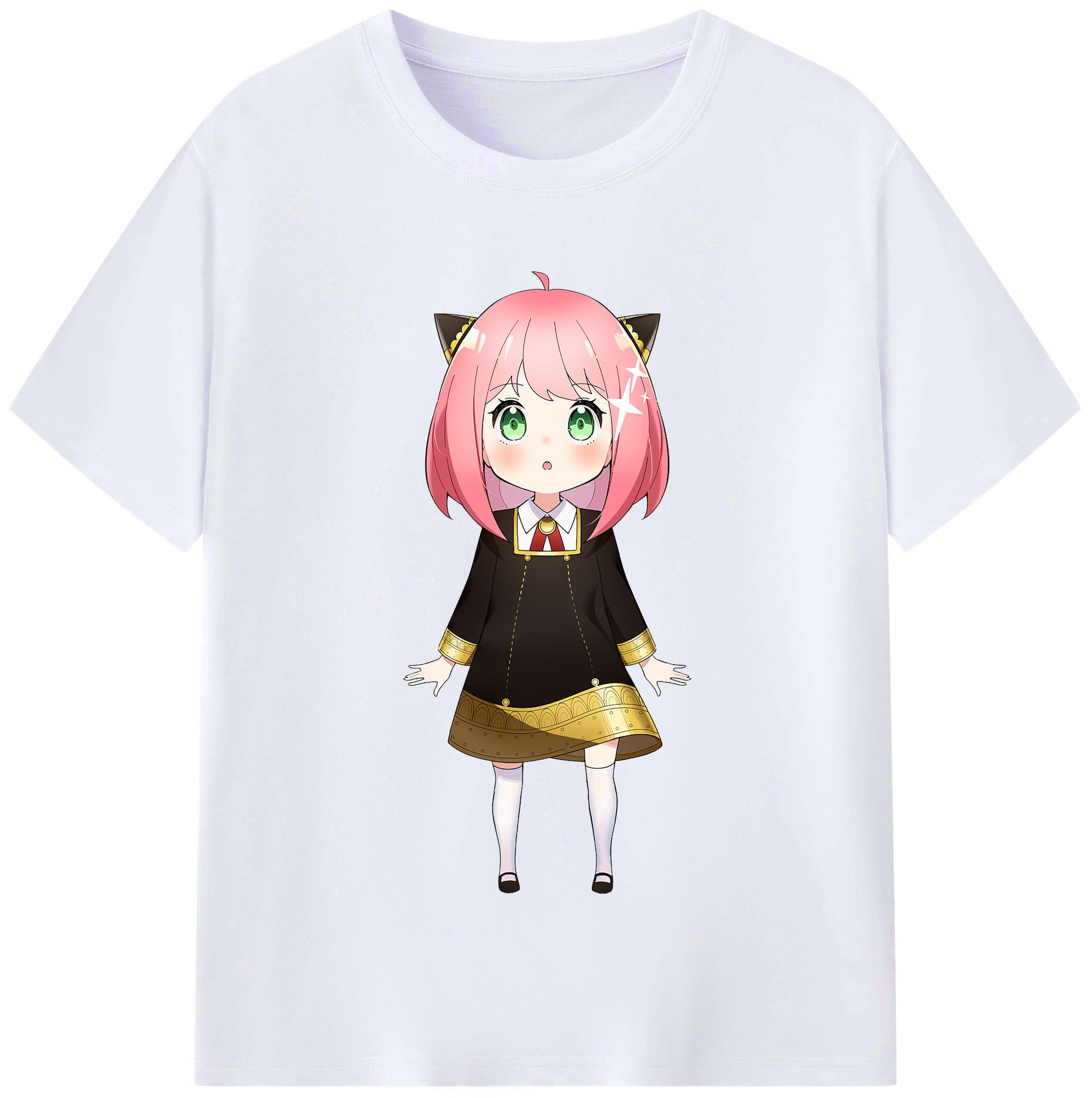 （画像用） SPY×FAMILY间谍家家酒 レディースカジュアルプリントTシャツ（綿100％）