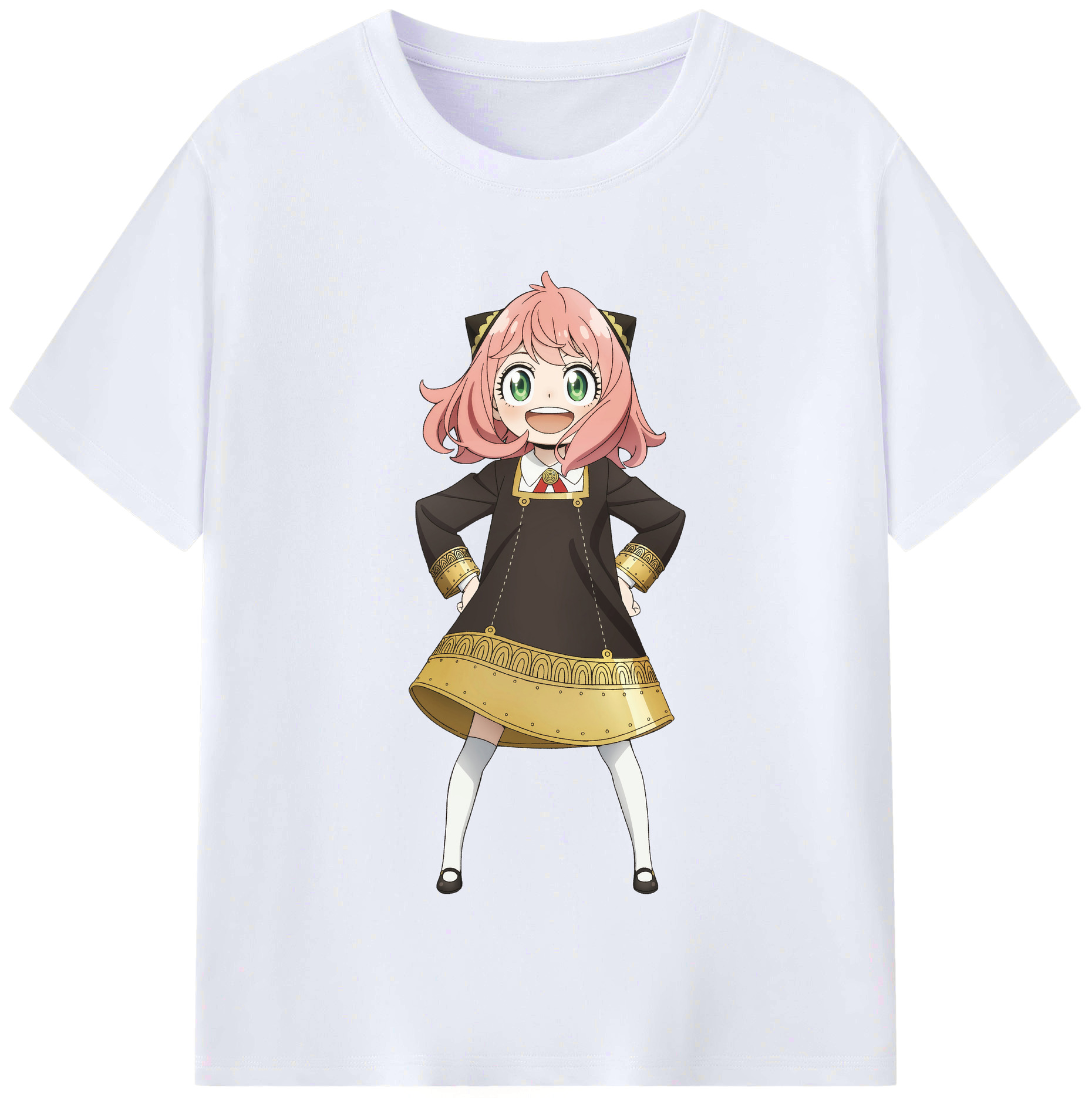 （画像用） SPY×FAMILY间谍家家酒 レディースカジュアルプリントTシャツ（綿100％）