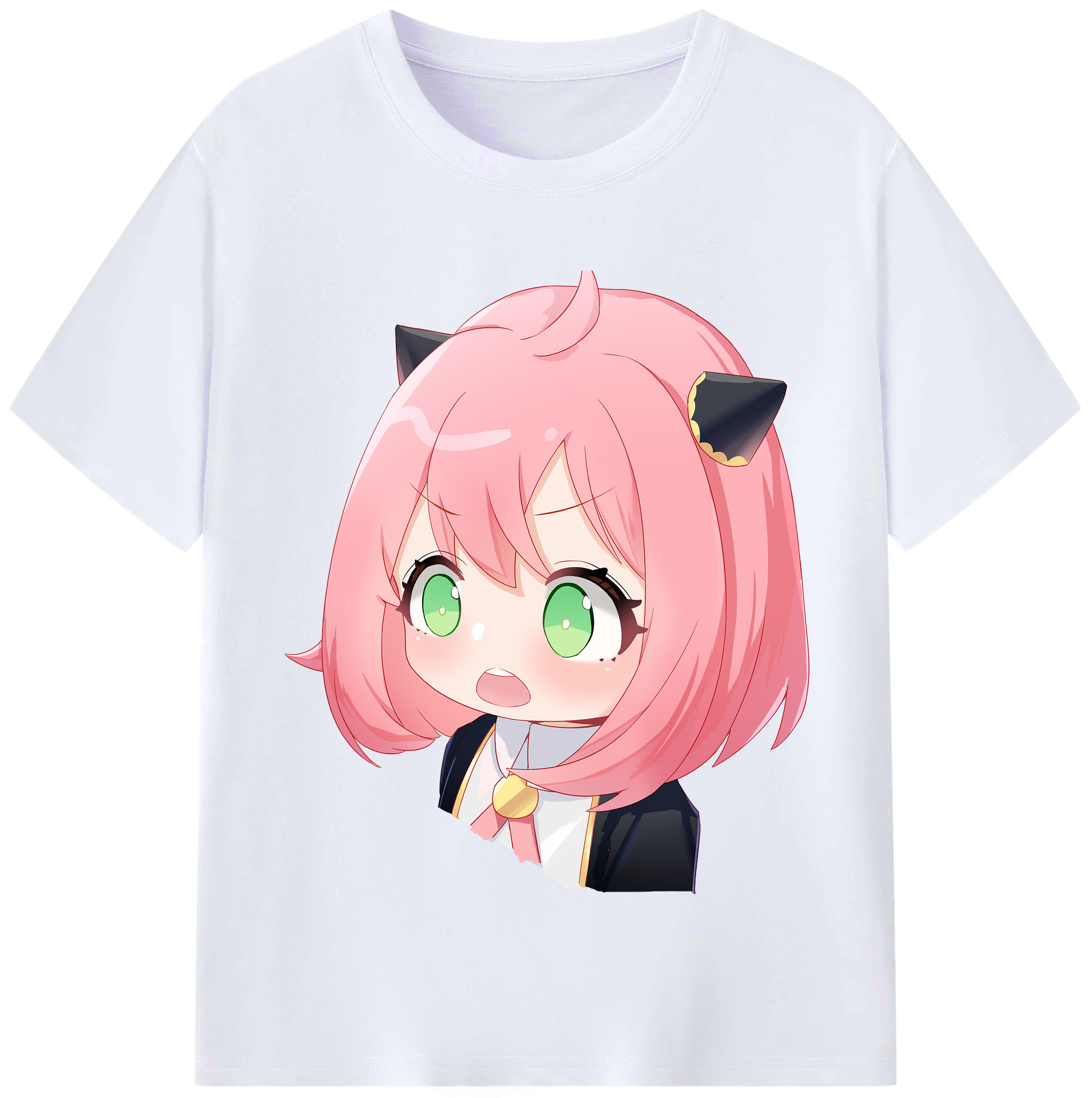 （画像用） SPY×FAMILY间谍家家酒 レディースカジュアルプリントTシャツ（綿100％）