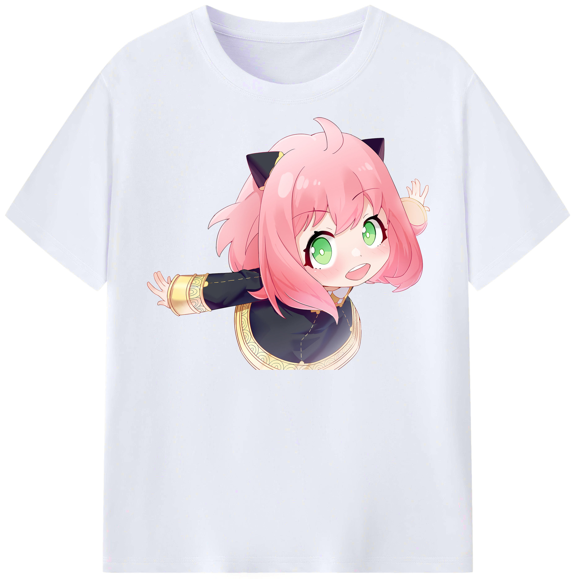 （画像用） SPY×FAMILY间谍家家酒 レディースカジュアルプリントTシャツ（綿100％）