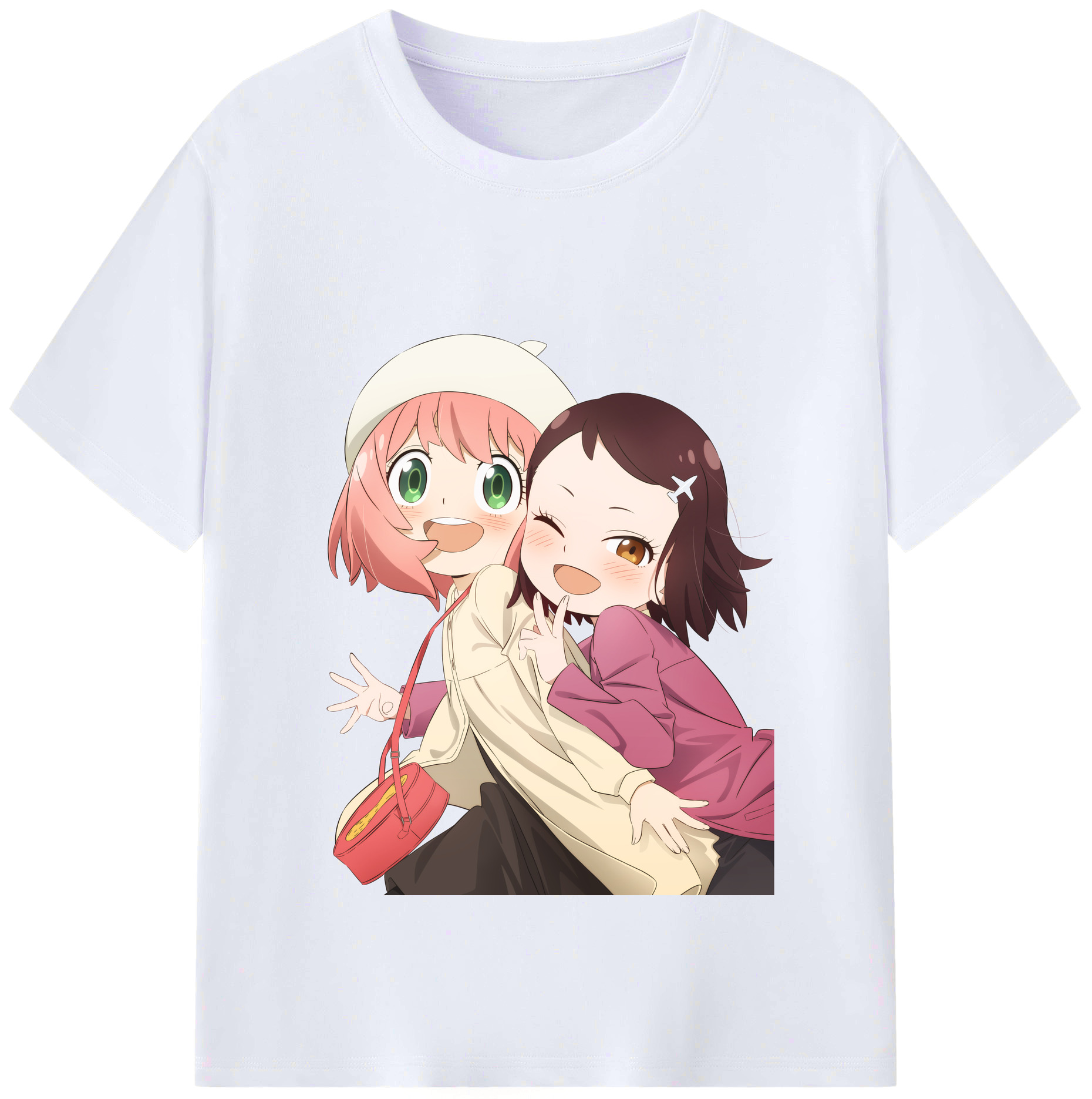 （画像用） SPY×FAMILY间谍家家酒 レディースカジュアルプリントTシャツ（綿100％）