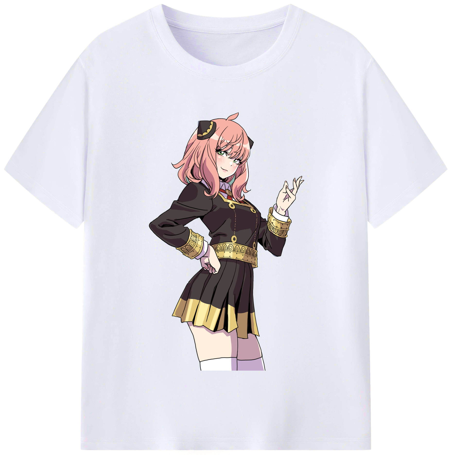 （画像用） SPY×FAMILY间谍家家酒 レディースカジュアルプリントTシャツ（綿100％）