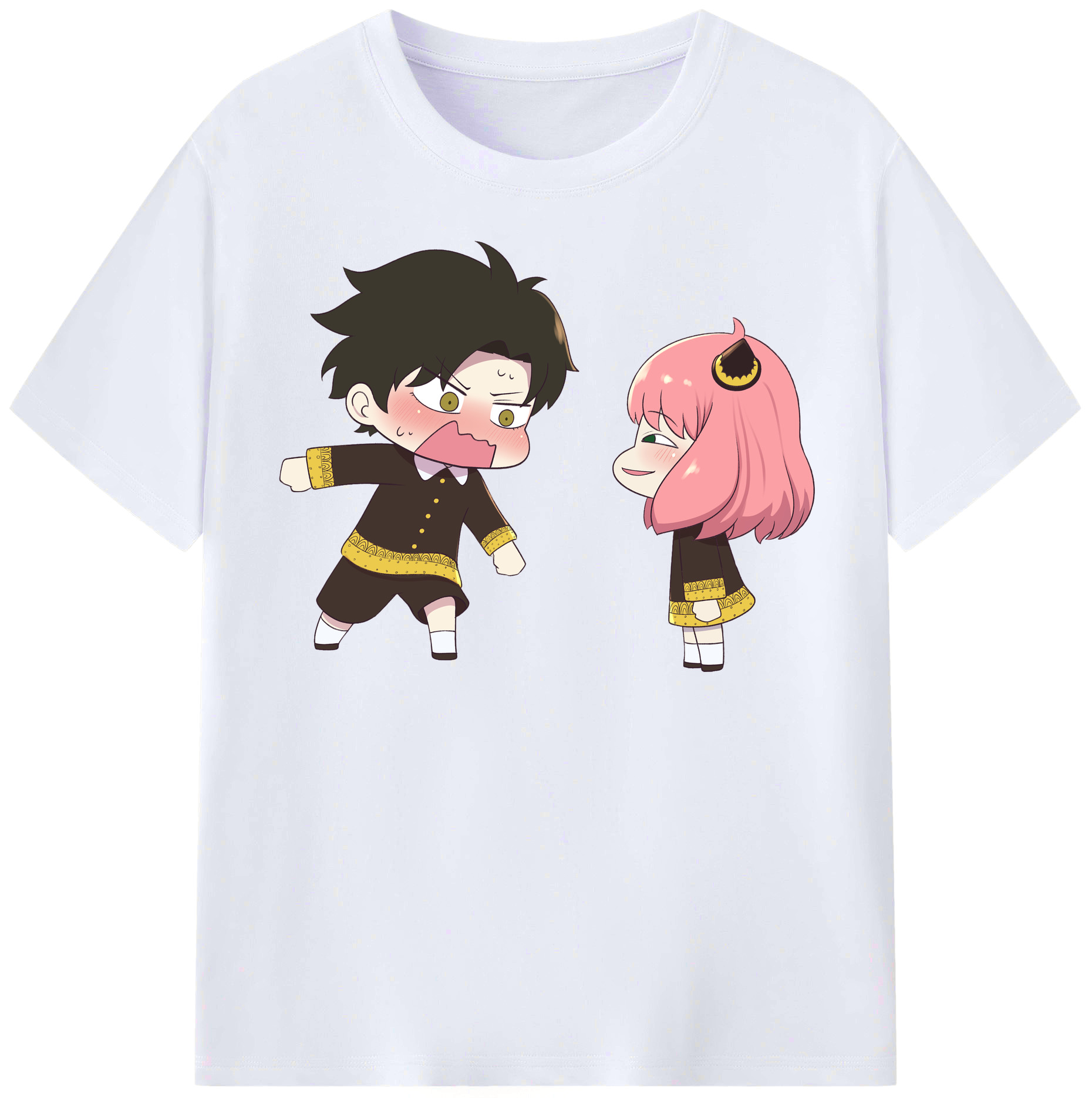 （画像用） SPY×FAMILY间谍家家酒 レディースカジュアルプリントTシャツ（綿100％）