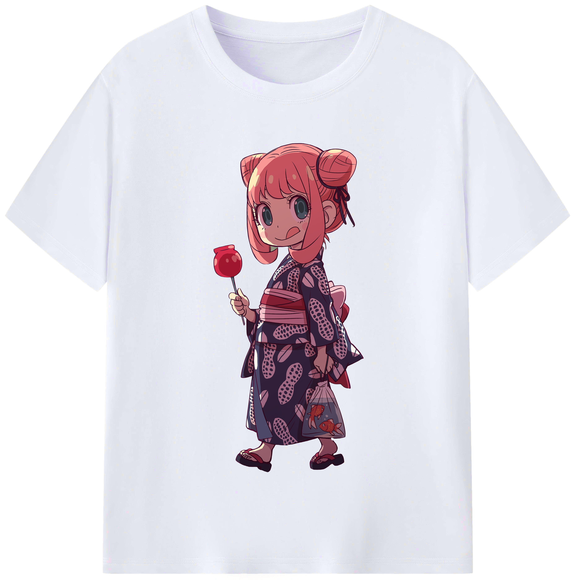 （画像用） SPY×FAMILY间谍家家酒 レディースカジュアルプリントTシャツ（綿100％）