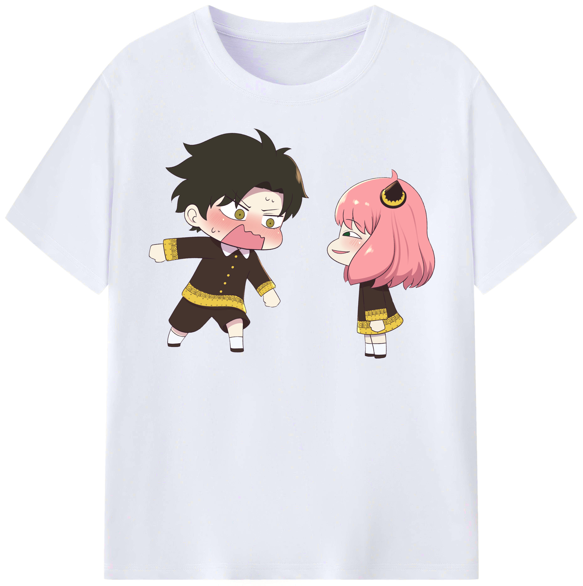 （画像用） SPY×FAMILY间谍家家酒 レディースカジュアルプリントTシャツ（綿100％）