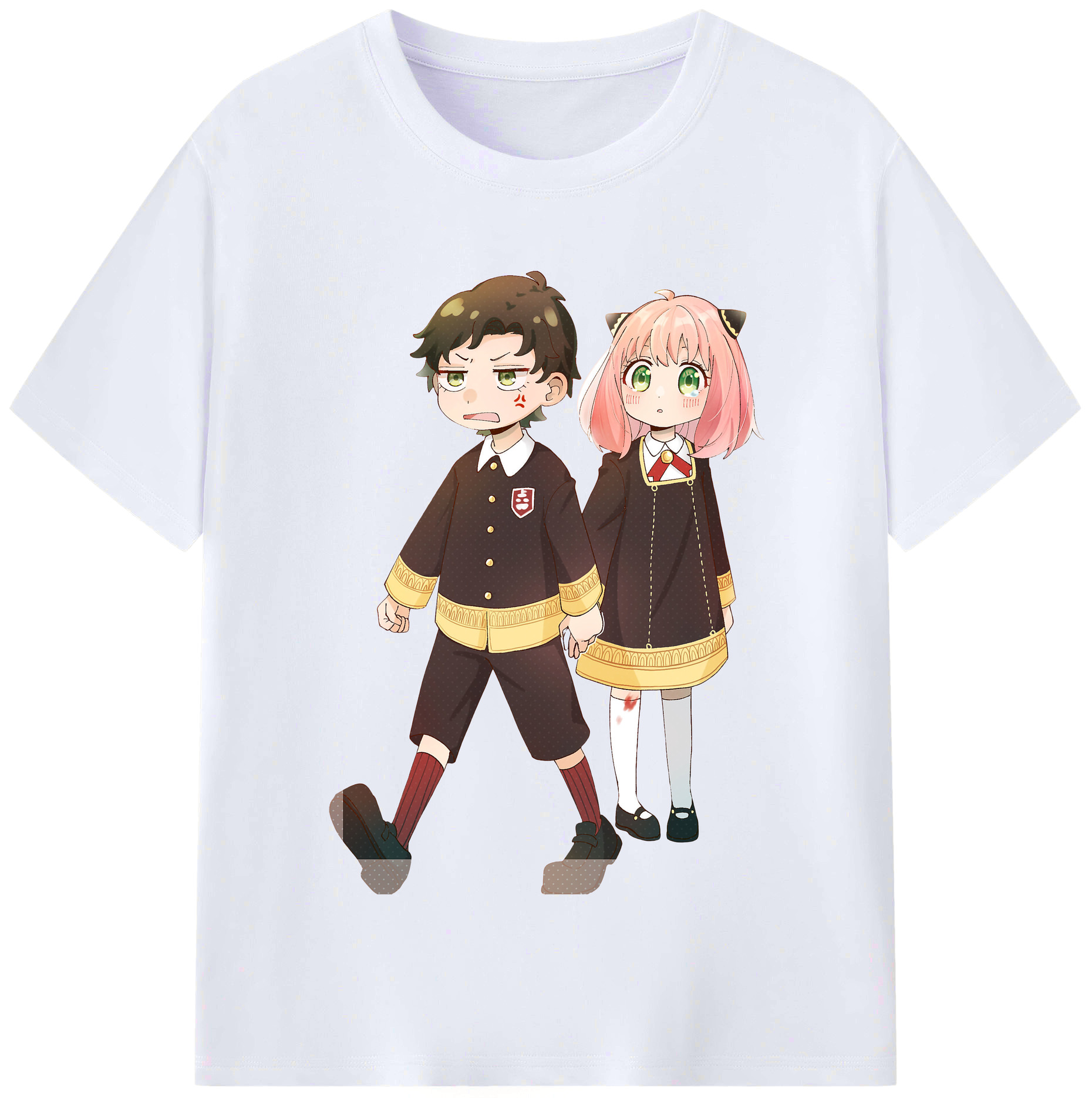 （画像用） SPY×FAMILY间谍家家酒 レディースカジュアルプリントTシャツ（綿100％）
