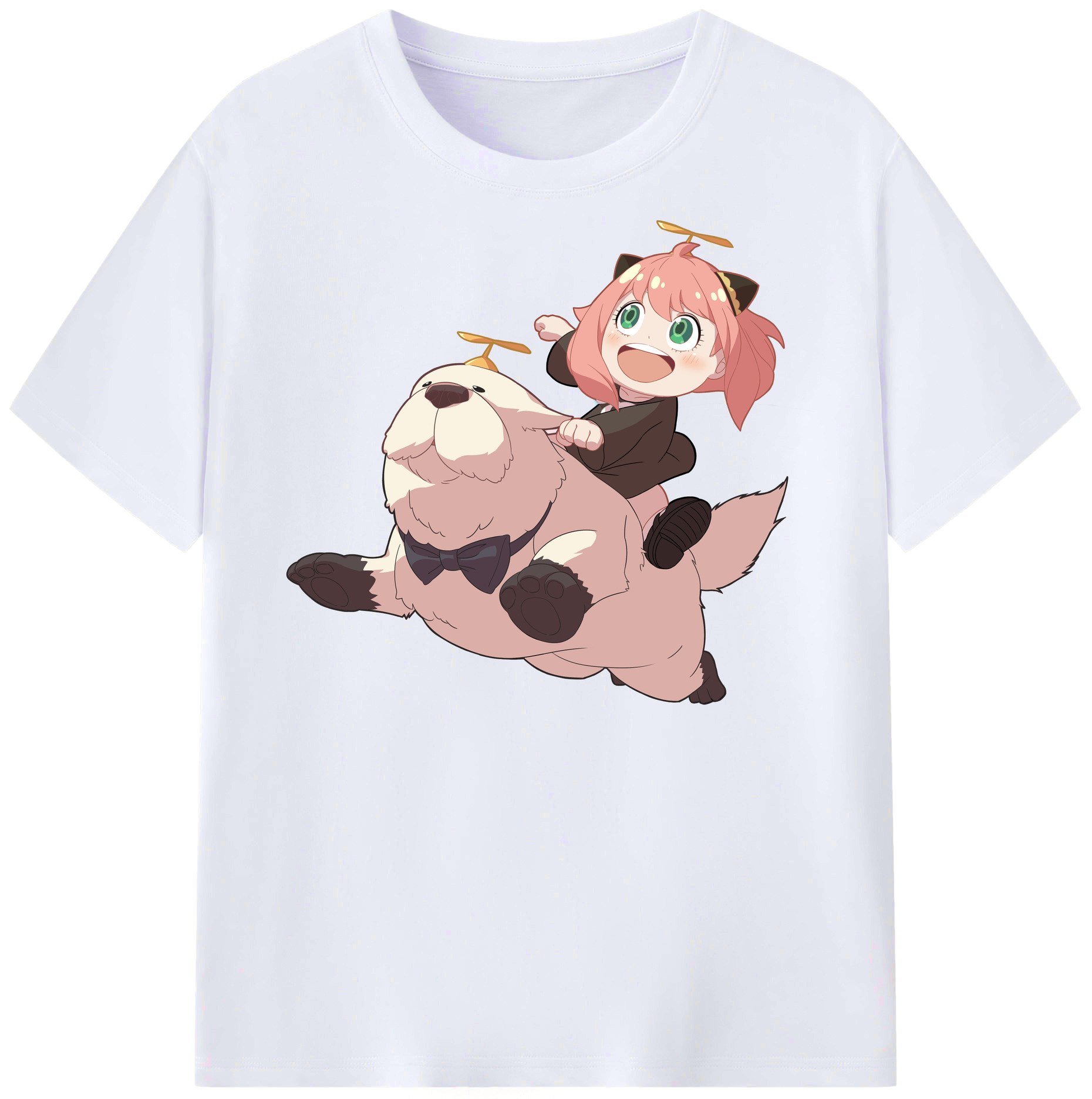 （画像用） SPY×FAMILY间谍家家酒 レディースカジュアルプリントTシャツ（綿100％）