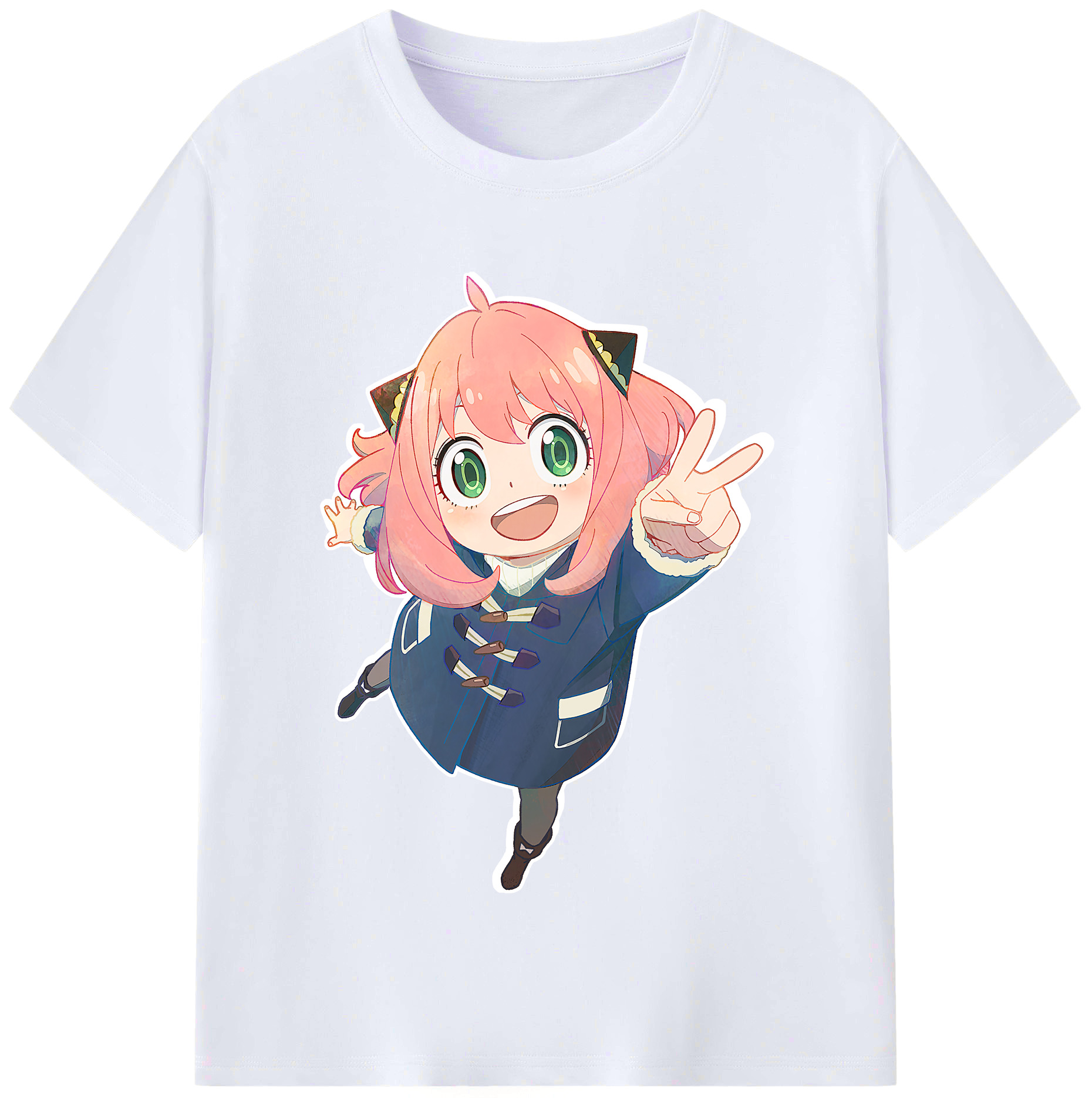（画像用） SPY×FAMILY间谍家家酒 レディースカジュアルプリントTシャツ（綿100％）