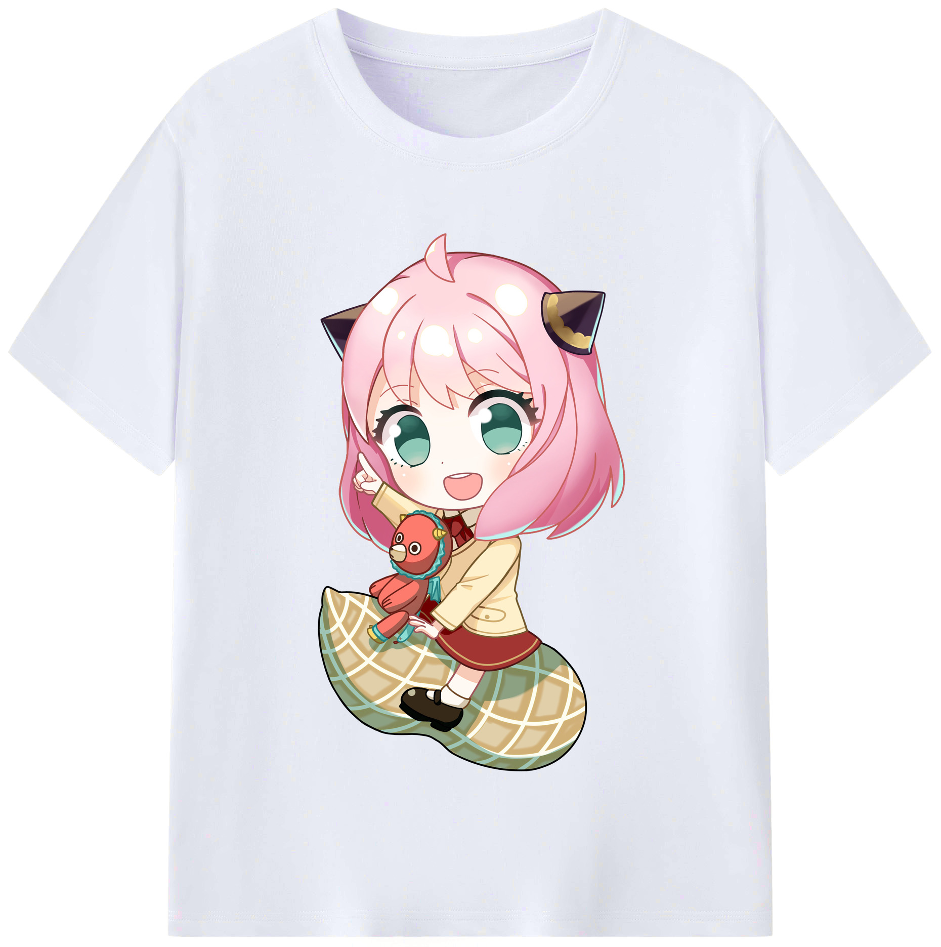 （画像用） SPY×FAMILY间谍家家酒 レディースカジュアルプリントTシャツ（綿100％）