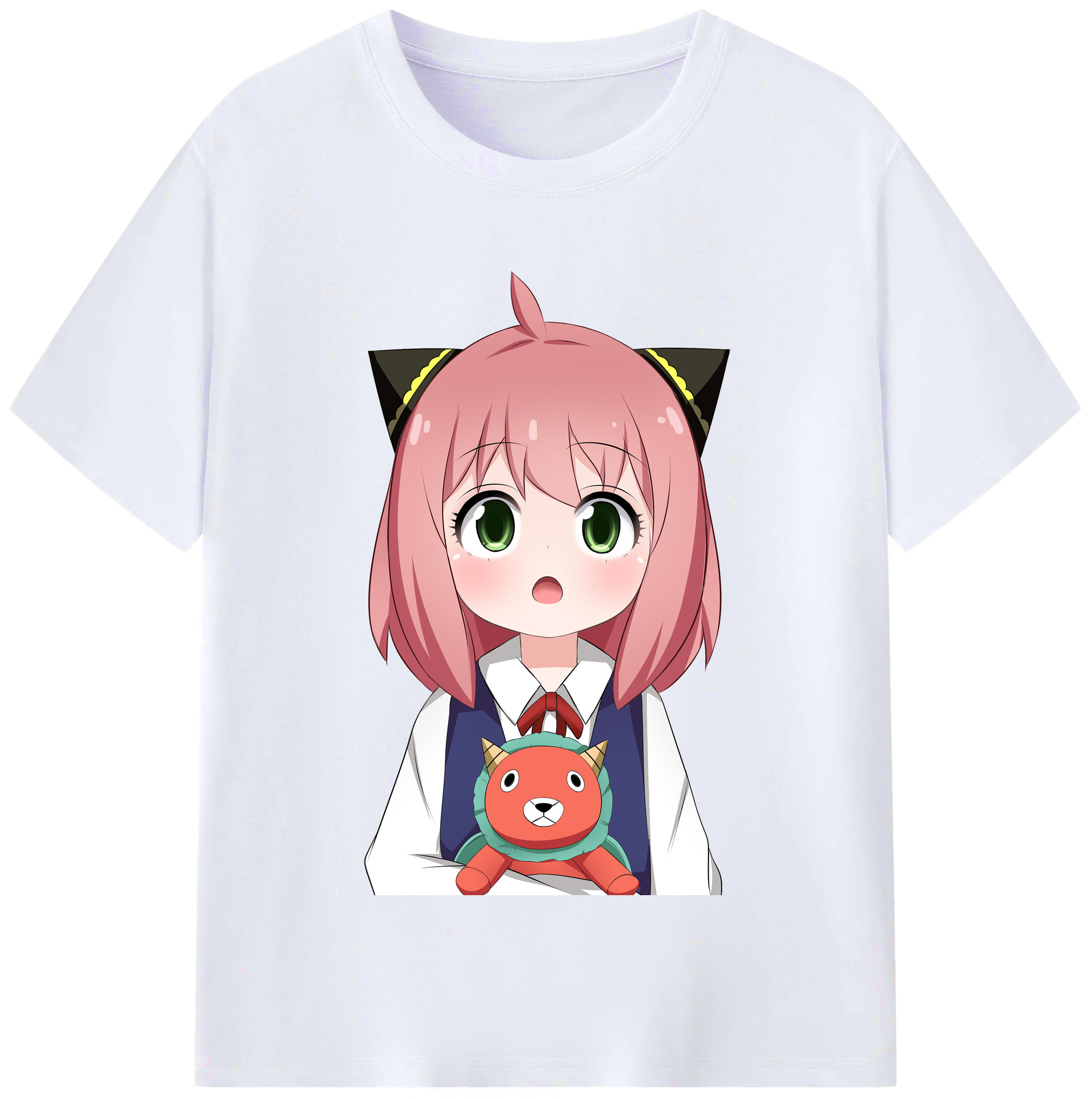 （画像用） SPY×FAMILY间谍家家酒 レディースカジュアルプリントTシャツ（綿100％）