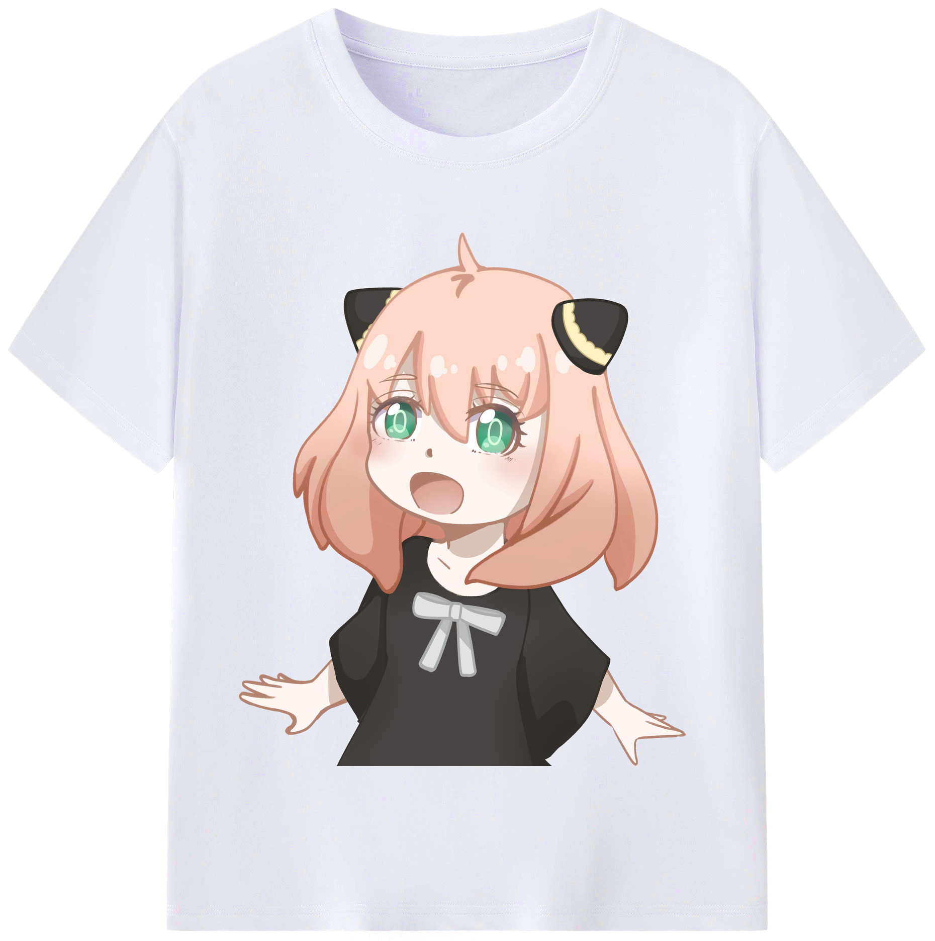 （画像用） SPY×FAMILY间谍家家酒 レディースカジュアルプリントTシャツ（綿100％）