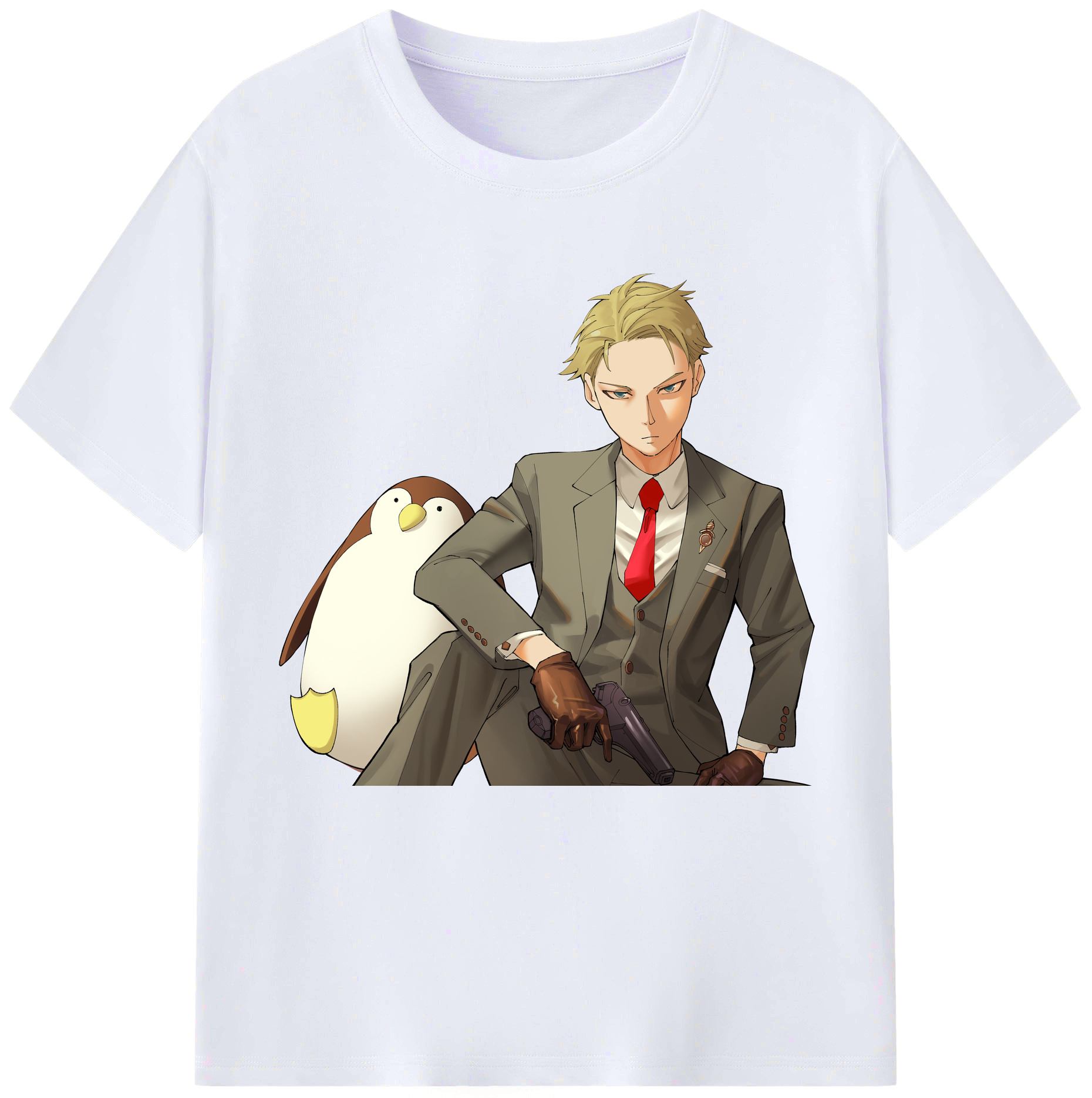 （画像用） SPY×FAMILY间谍家家酒 レディースカジュアルプリントTシャツ（綿100％）