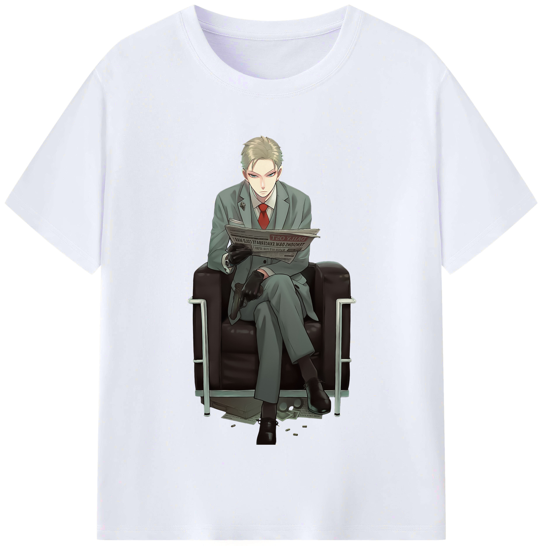 （画像用） SPY×FAMILY间谍家家酒 レディースカジュアルプリントTシャツ（綿100％）