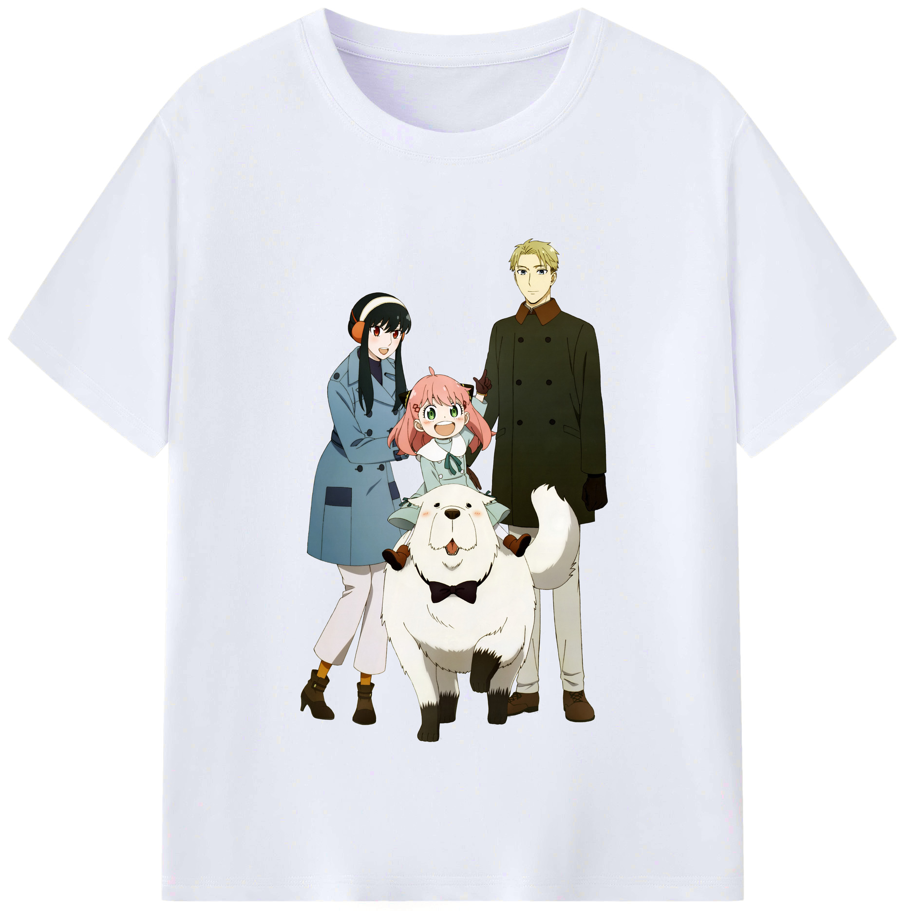 （画像用） SPY×FAMILY间谍家家酒 レディースカジュアルプリントTシャツ（綿100％）