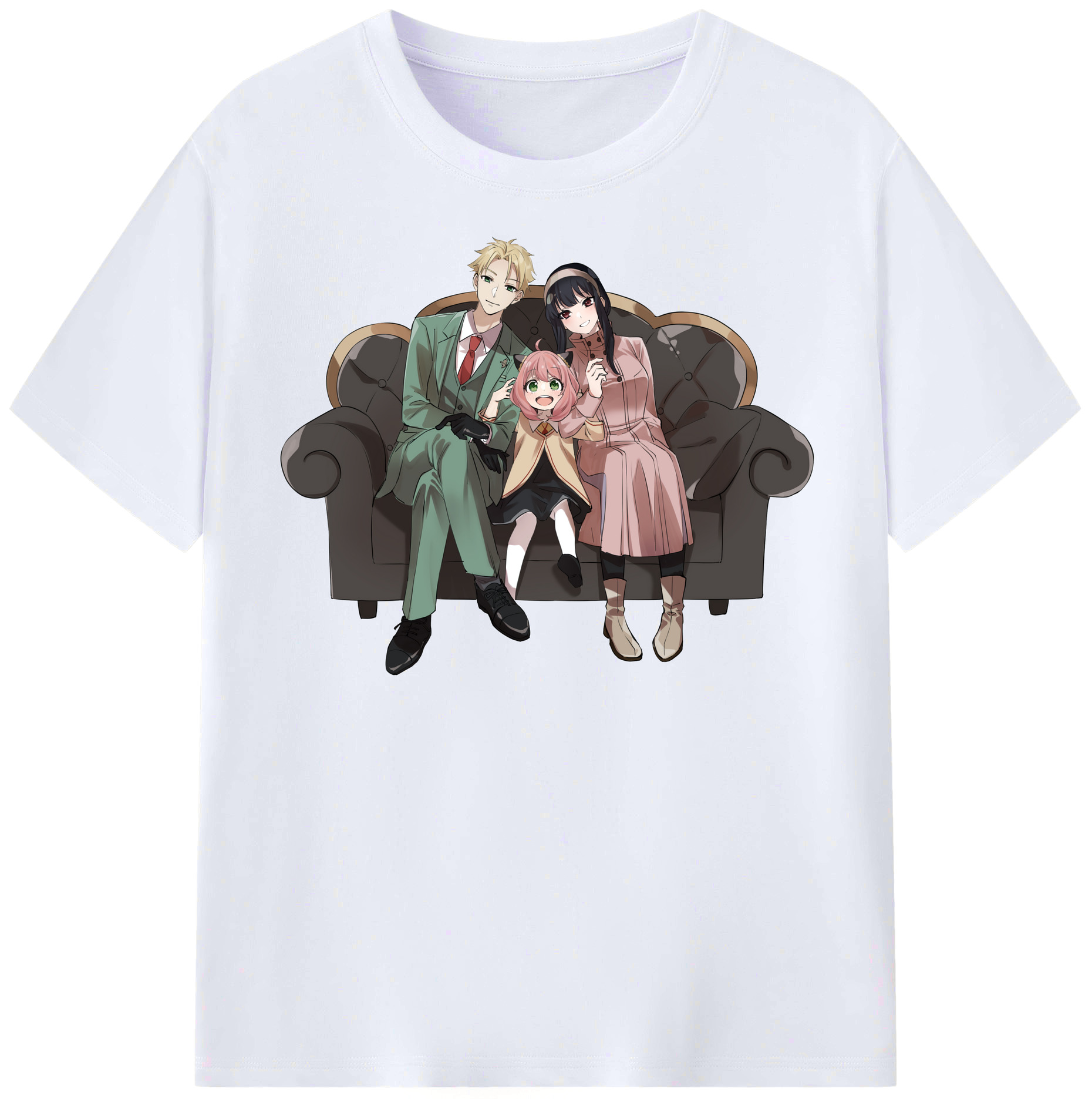 （画像用） SPY×FAMILY间谍家家酒 レディースカジュアルプリントTシャツ（綿100％）