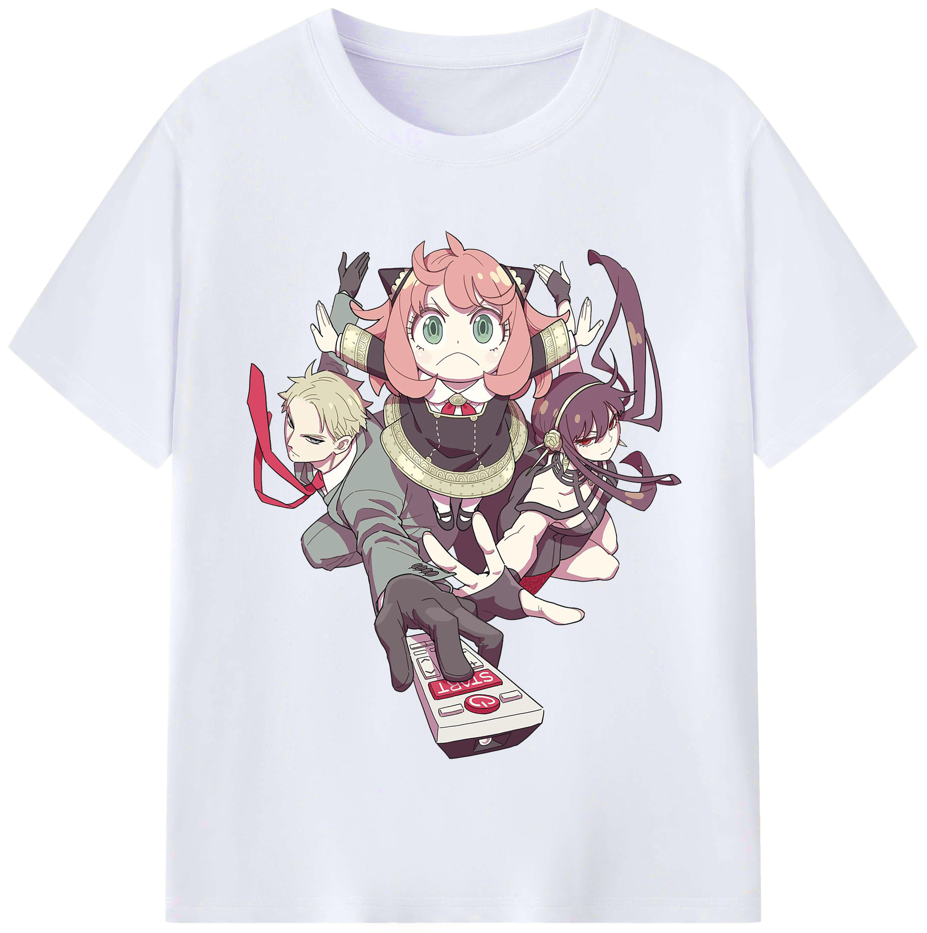 （画像用） SPY×FAMILY间谍家家酒 レディースカジュアルプリントTシャツ（綿100％）