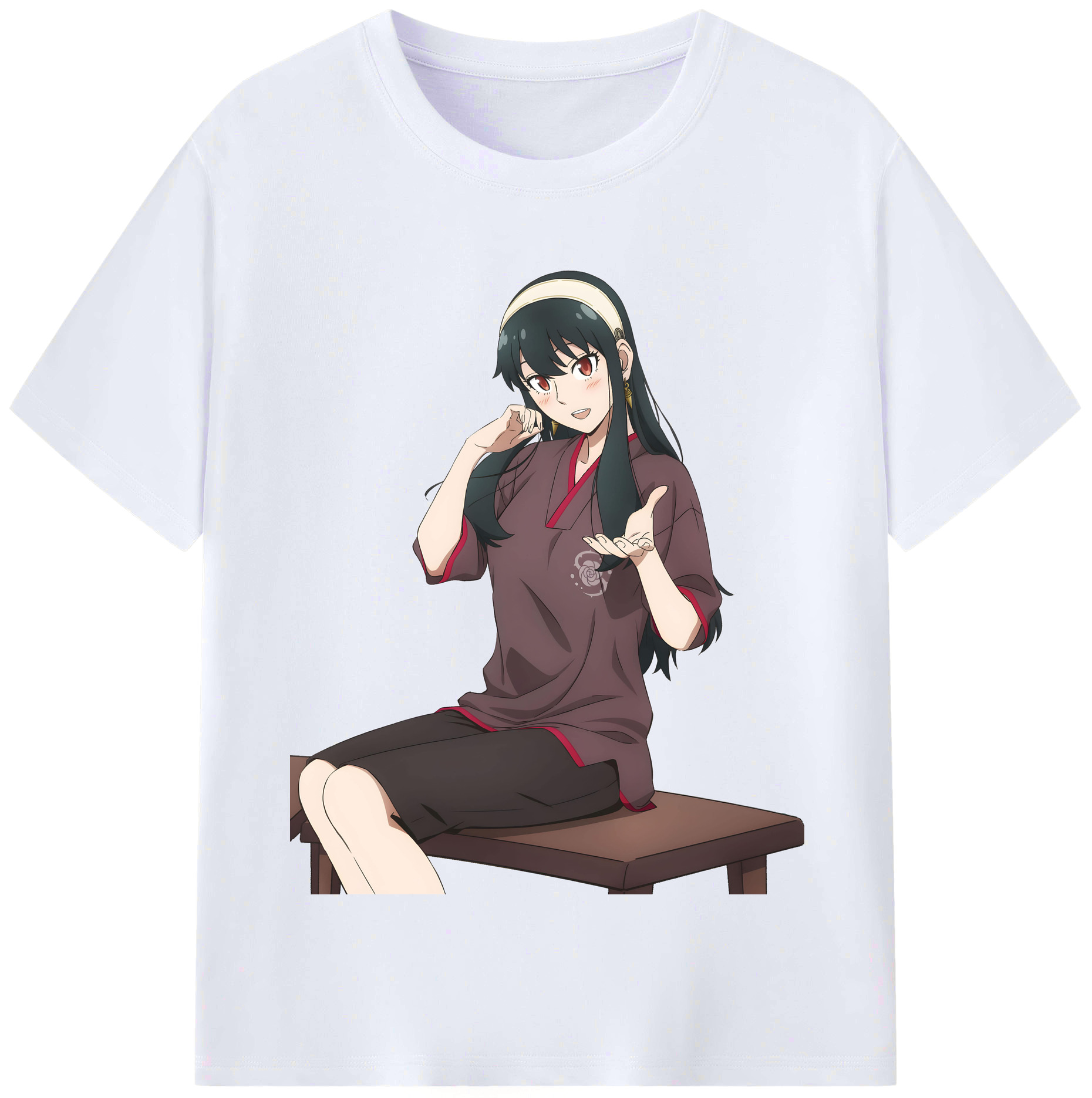（画像用） SPY×FAMILY间谍家家酒 レディースカジュアルプリントTシャツ（綿100％）