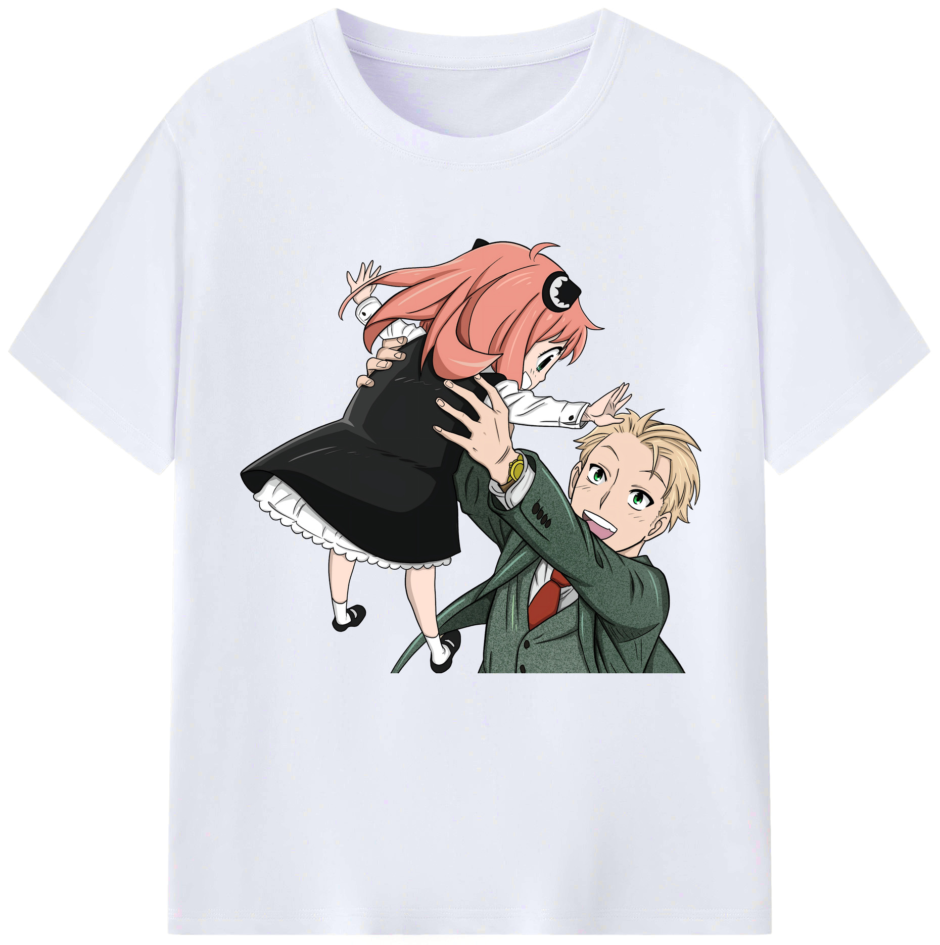 （画像用） SPY×FAMILY间谍家家酒 レディースカジュアルプリントTシャツ（綿100％）