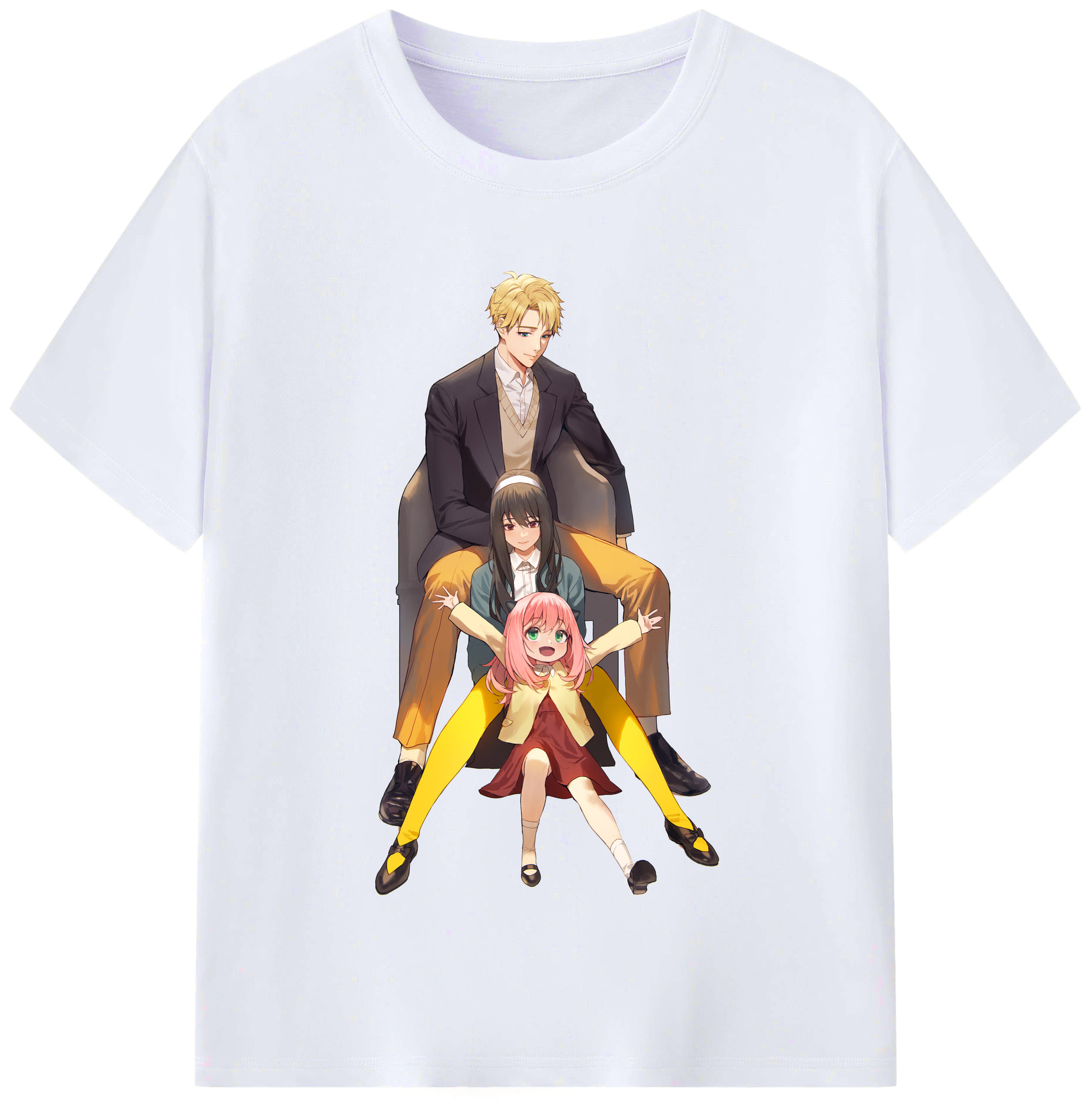 （画像用） SPY×FAMILY间谍家家酒 レディースカジュアルプリントTシャツ（綿100％）