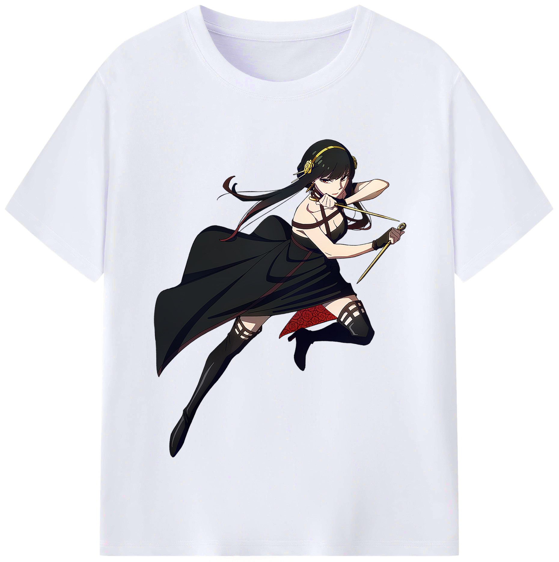 （画像用） SPY×FAMILY间谍家家酒 レディースカジュアルプリントTシャツ（綿100％）