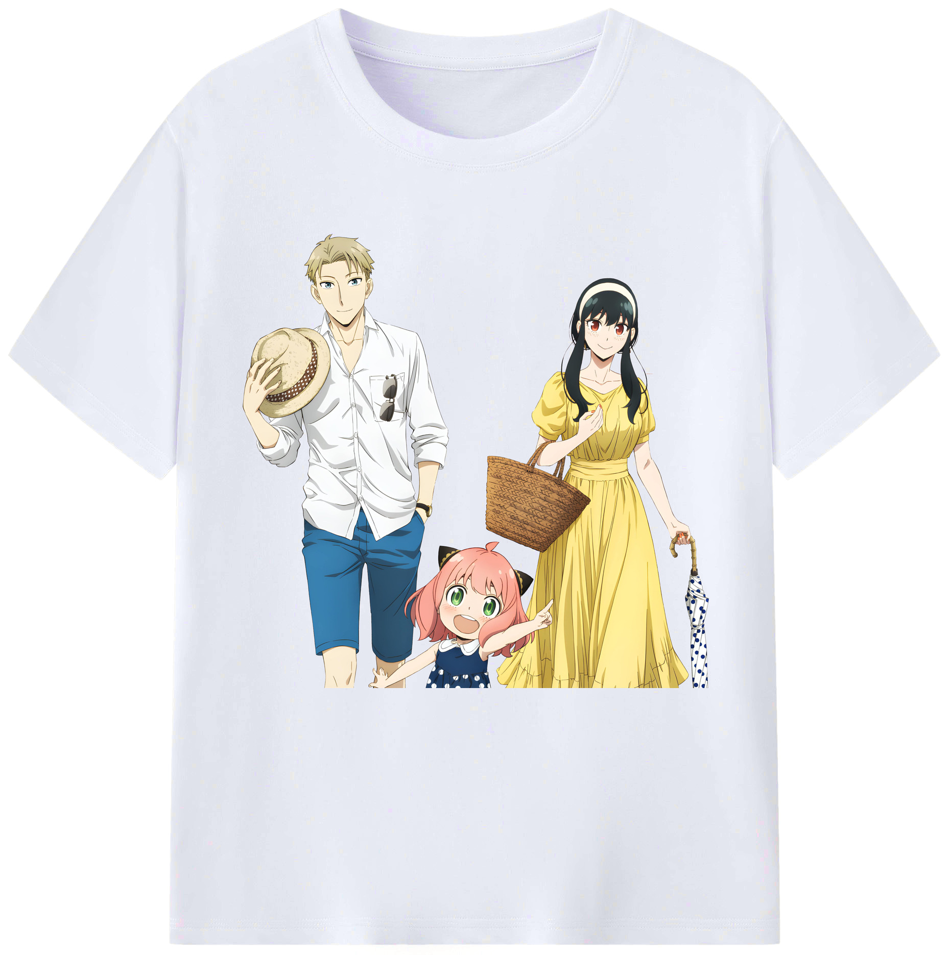 （画像用） SPY×FAMILY间谍家家酒 レディースカジュアルプリントTシャツ（綿100％）