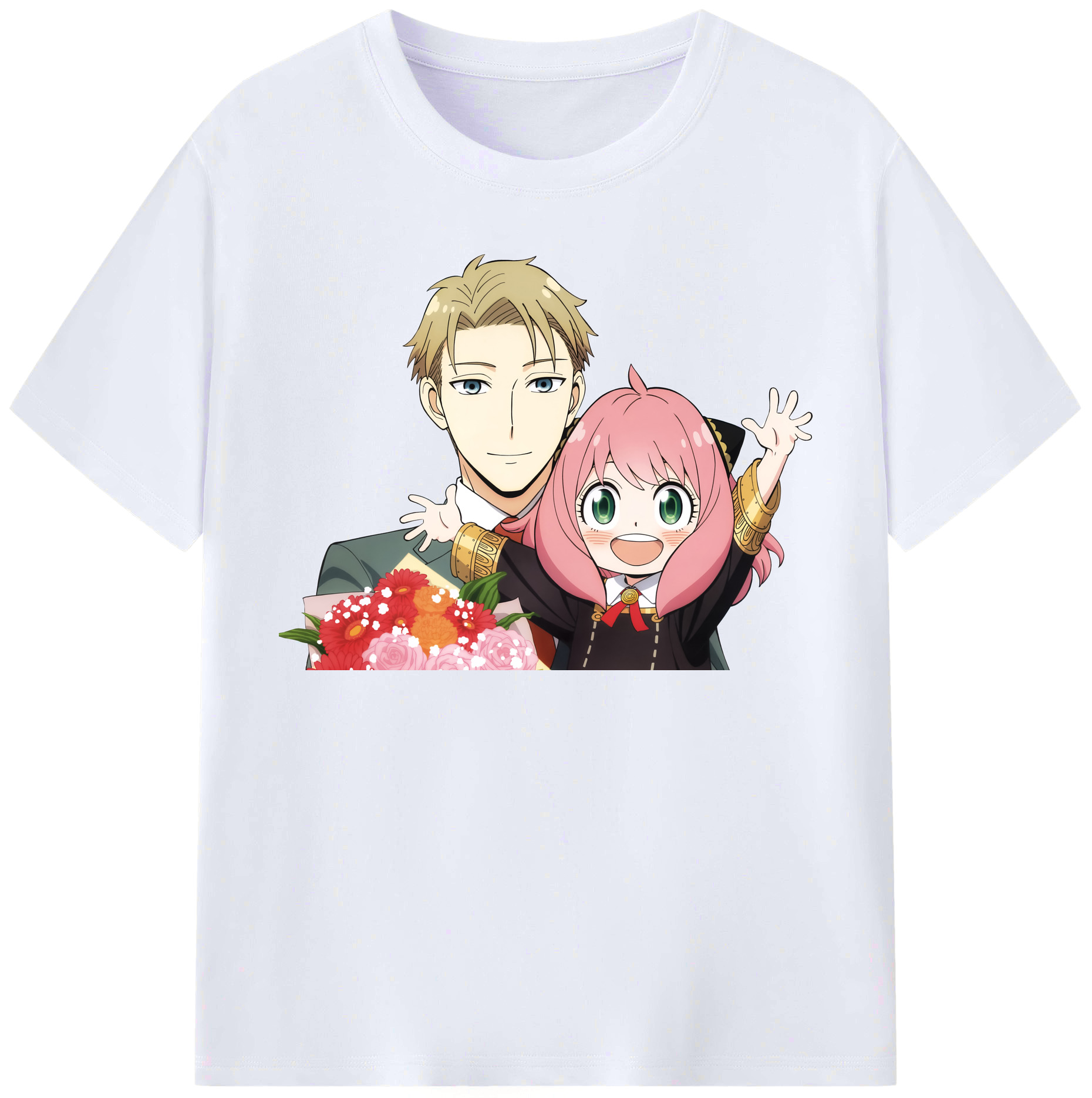 （画像用） SPY×FAMILY间谍家家酒 レディースカジュアルプリントTシャツ（綿100％）