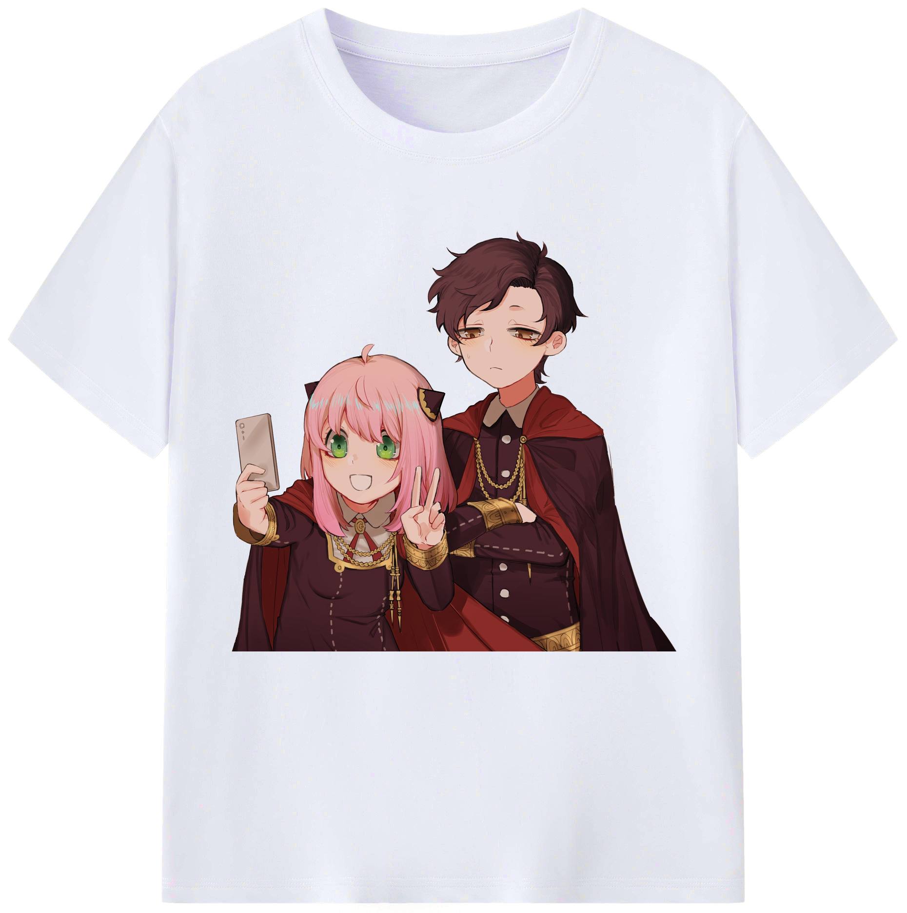（画像用） SPY×FAMILY间谍家家酒 レディースカジュアルプリントTシャツ（綿100％）