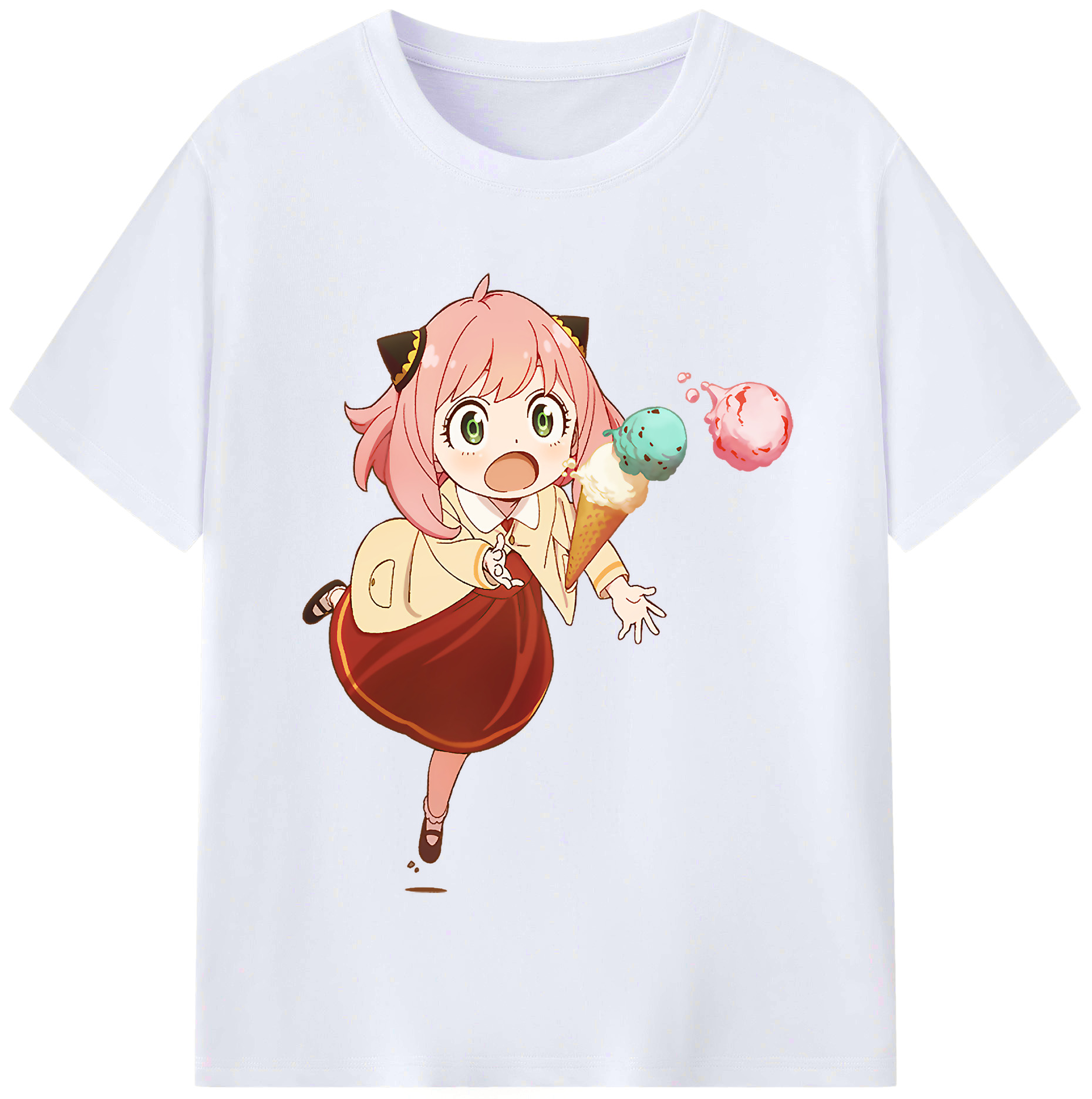 （画像用） SPY×FAMILY间谍家家酒 レディースカジュアルプリントTシャツ（綿100％）