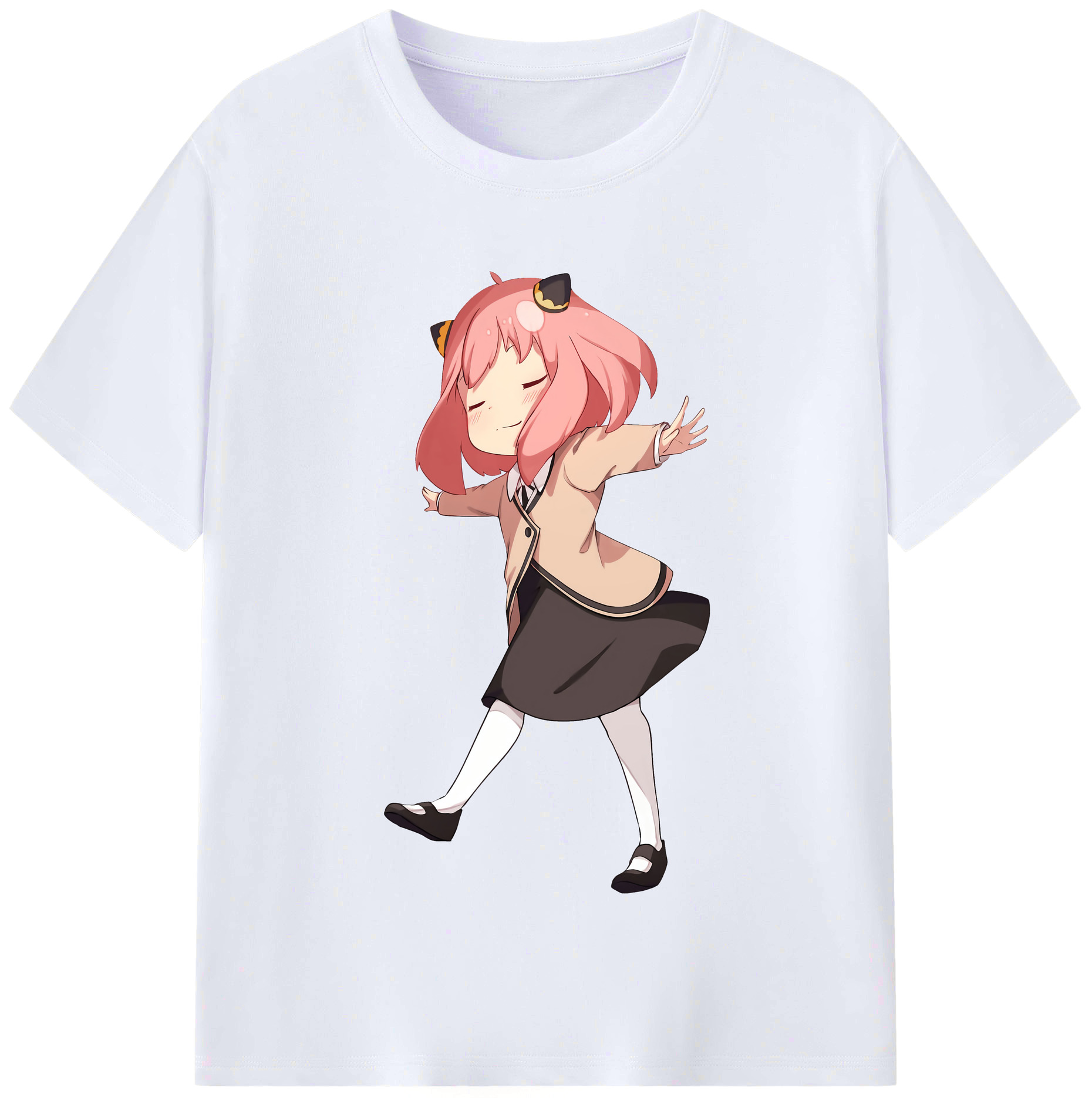 （画像用） SPY×FAMILY间谍家家酒 レディースカジュアルプリントTシャツ（綿100％）