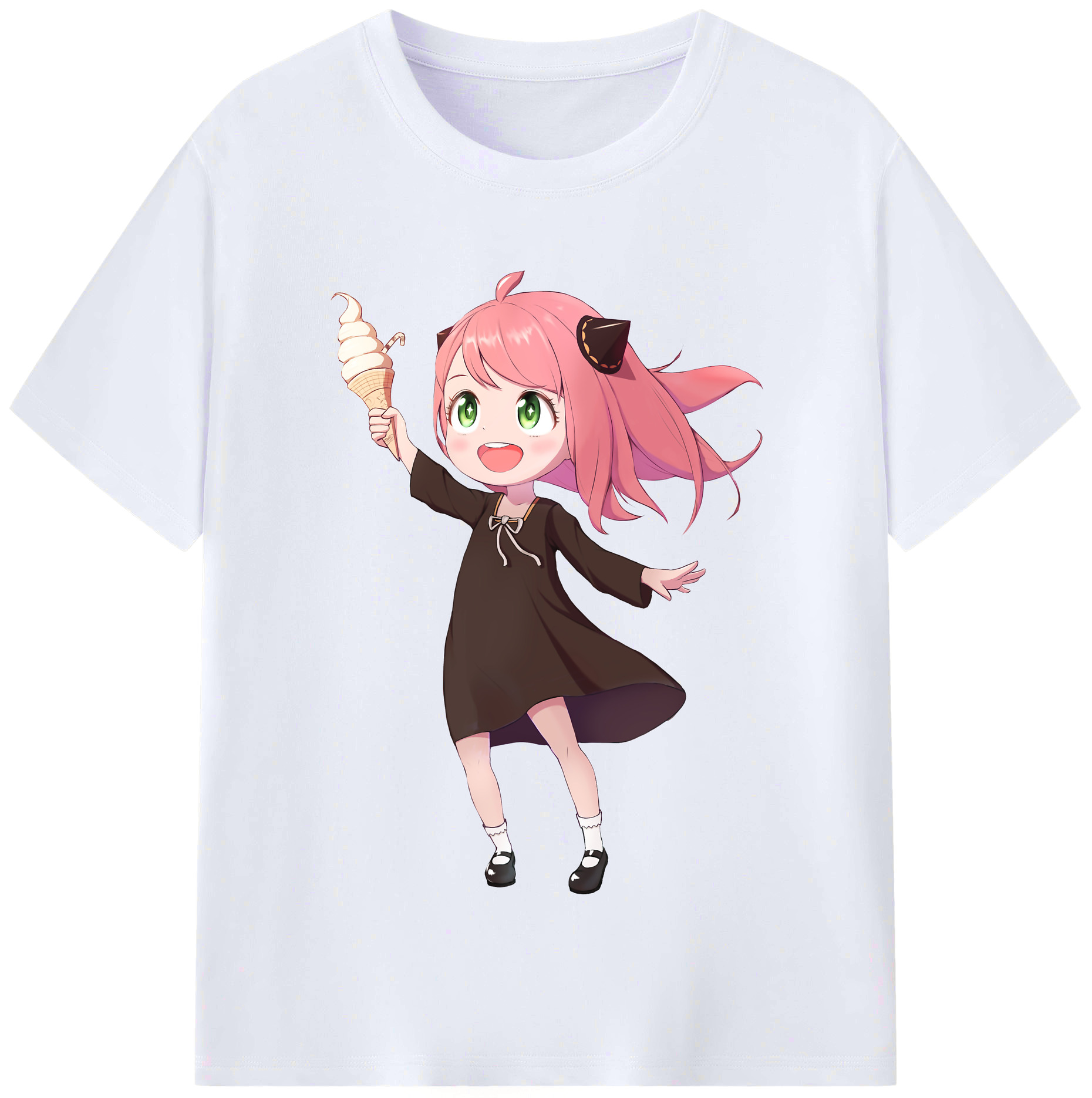 （画像用） SPY×FAMILY间谍家家酒 レディースカジュアルプリントTシャツ（綿100％）