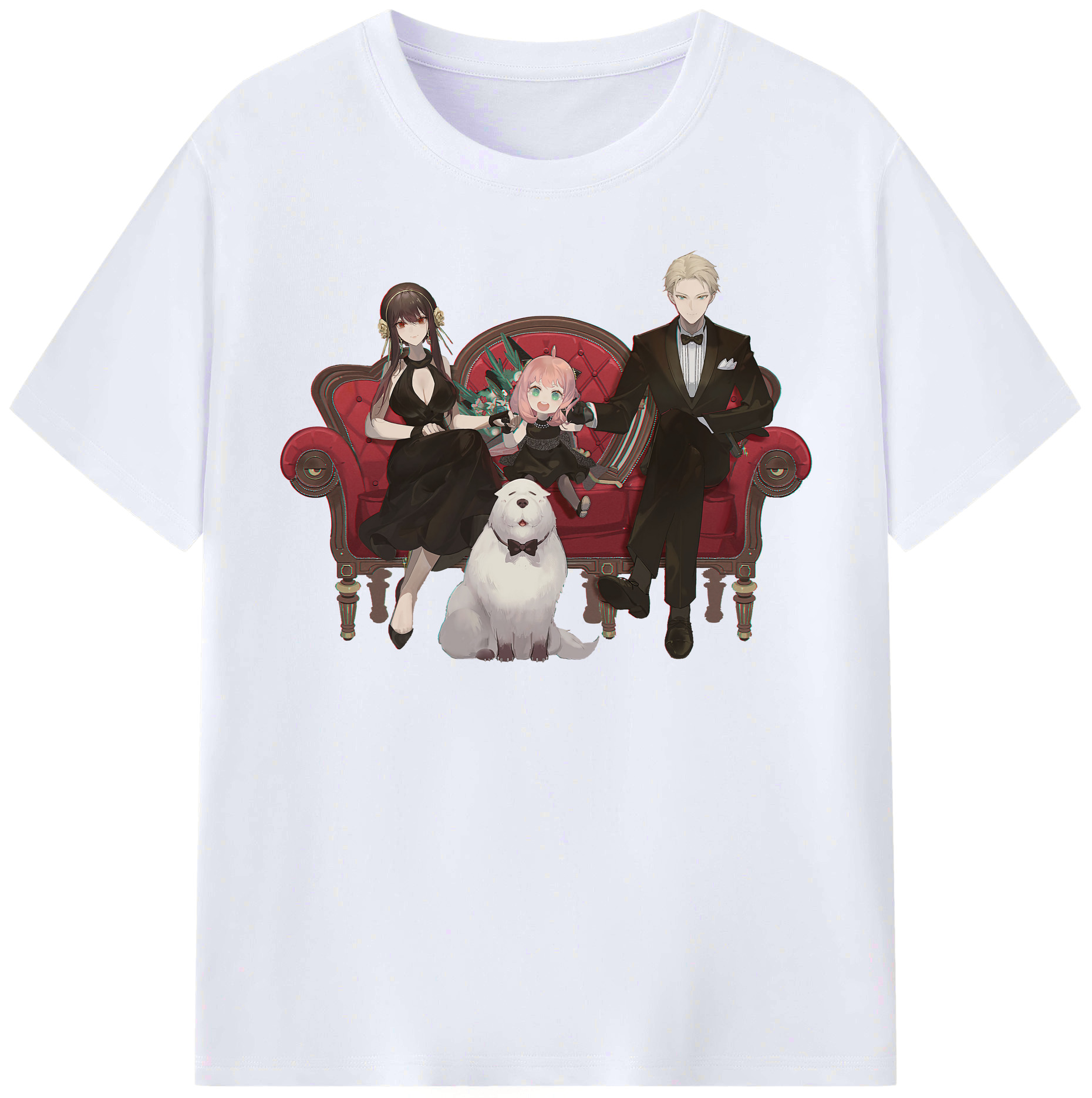 （画像用） SPY×FAMILY间谍家家酒 レディースカジュアルプリントTシャツ（綿100％）