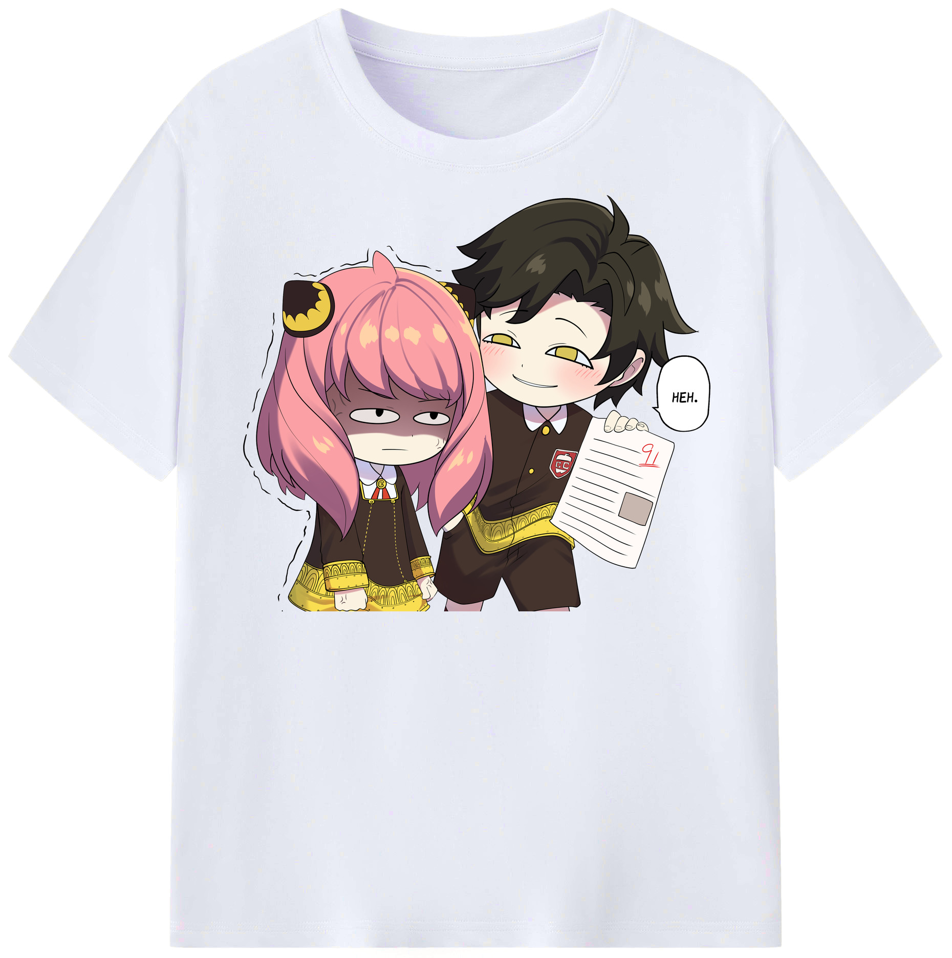 （画像用） SPY×FAMILY间谍家家酒 レディースカジュアルプリントTシャツ（綿100％）