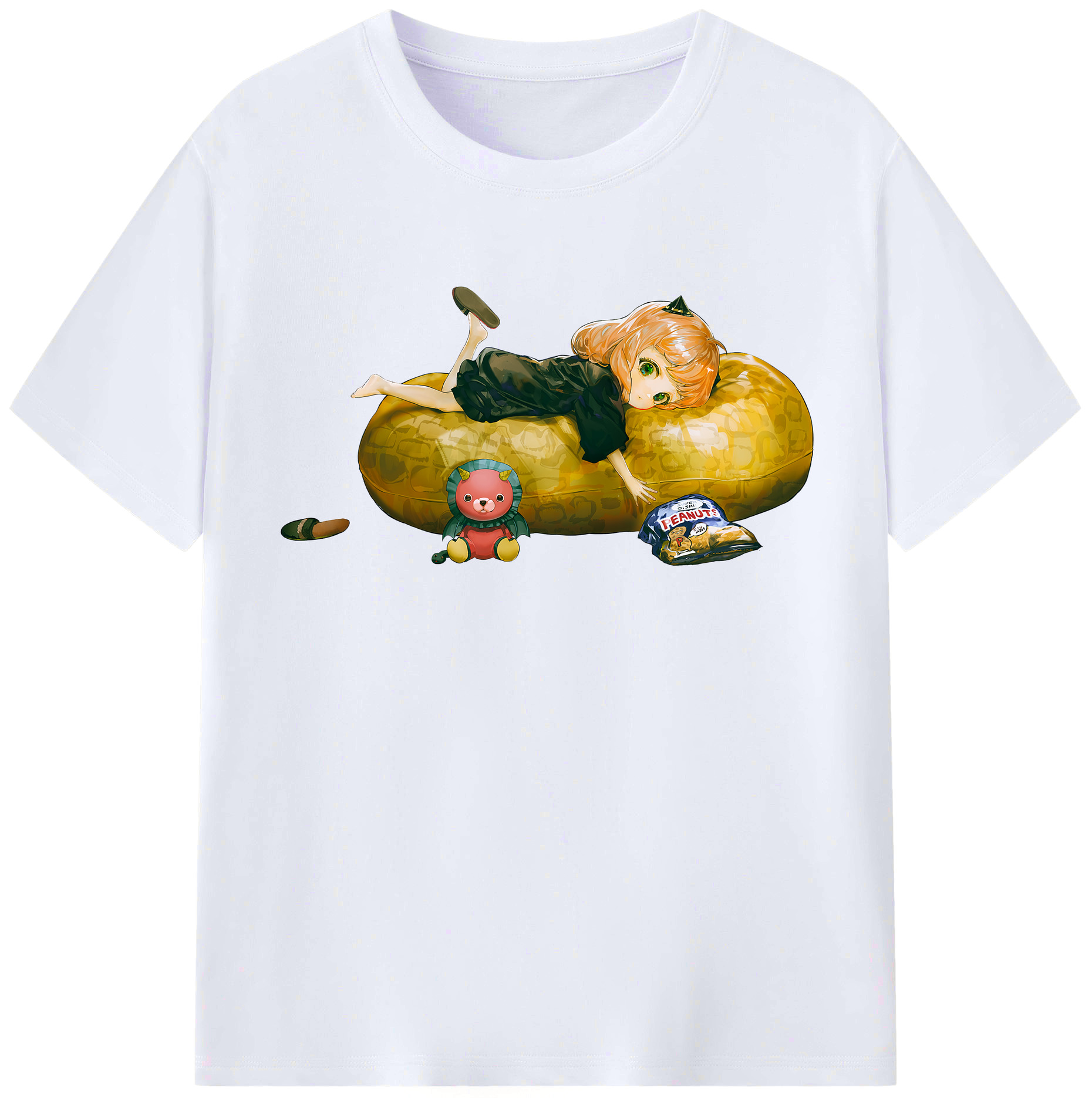 （画像用） SPY×FAMILY间谍家家酒 レディースカジュアルプリントTシャツ（綿100％）