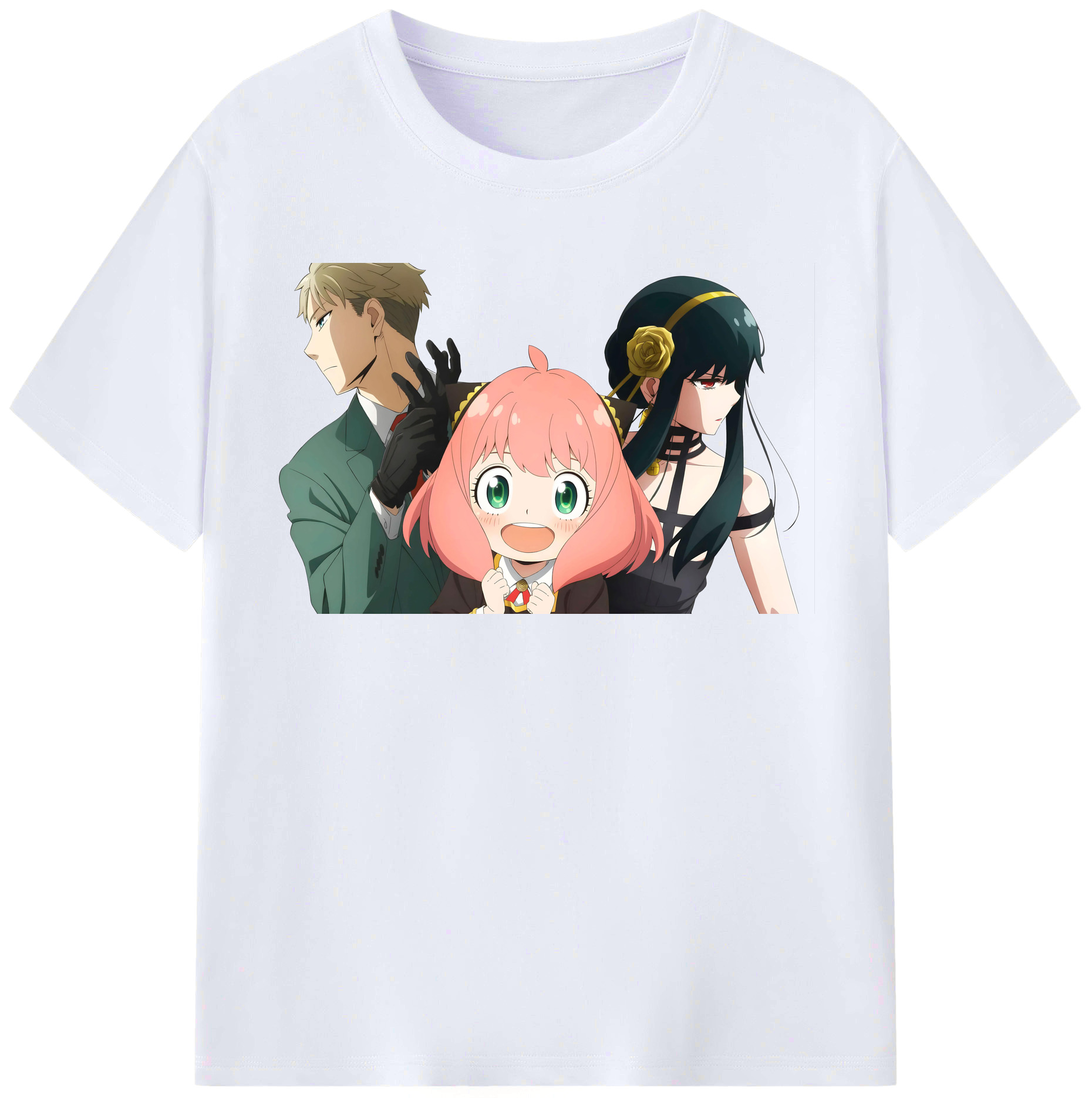 （画像用） SPY×FAMILY间谍家家酒 レディースカジュアルプリントTシャツ（綿100％）