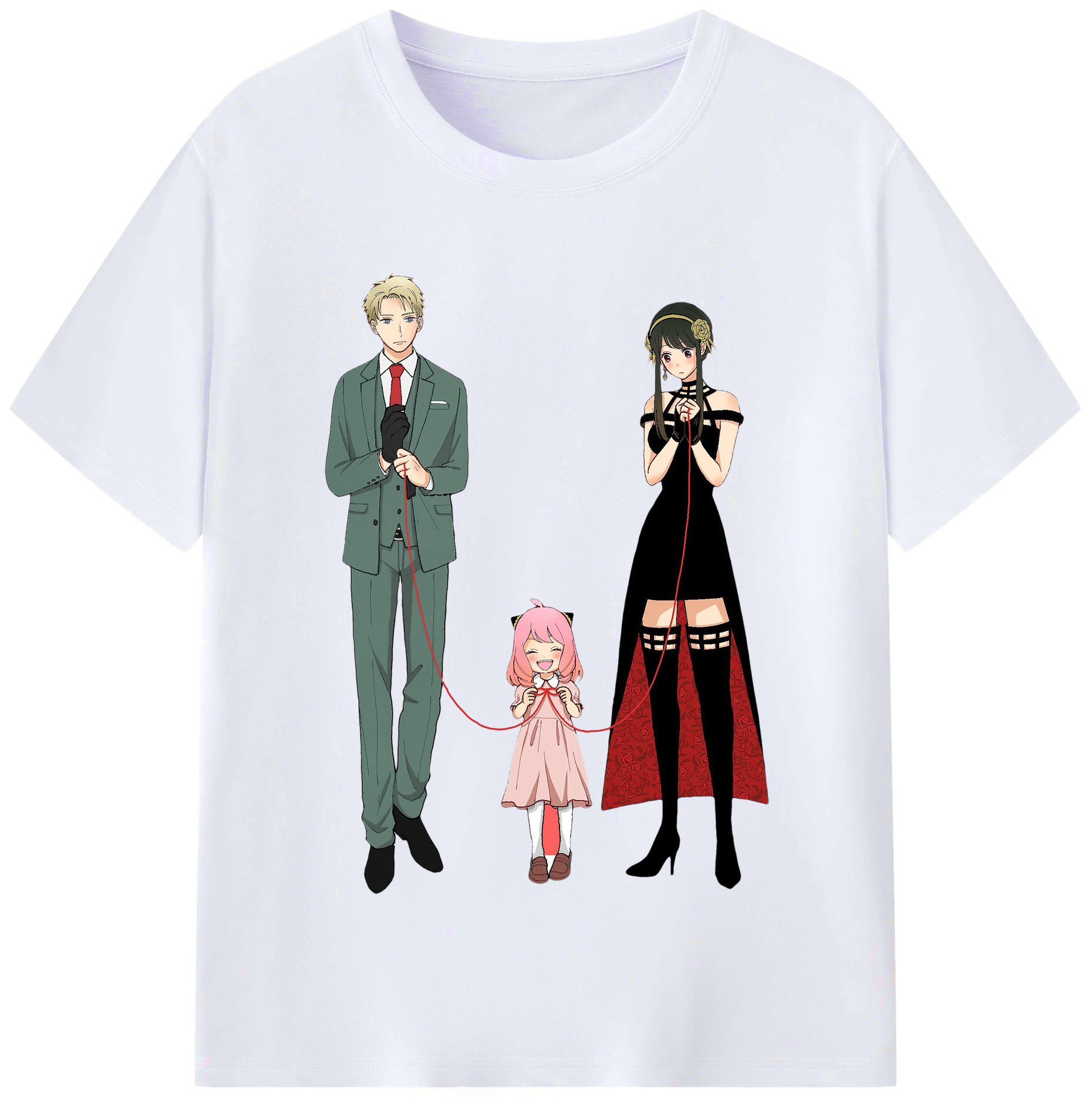 （画像用） SPY×FAMILY间谍家家酒 レディースカジュアルプリントTシャツ（綿100％）