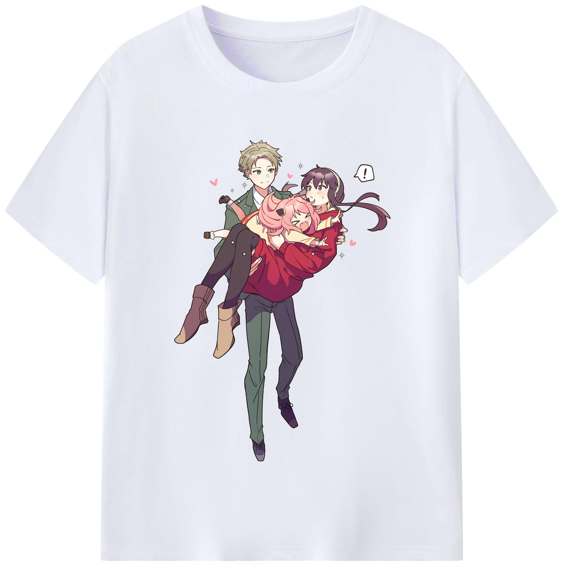 （画像用） SPY×FAMILY间谍家家酒 レディースカジュアルプリントTシャツ（綿100％）
