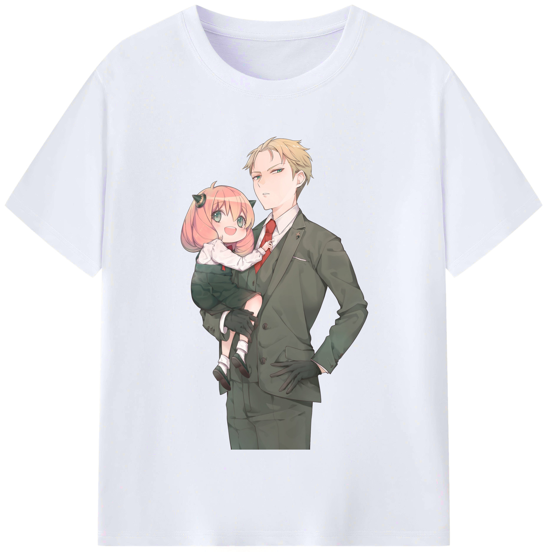 （画像用） SPY×FAMILY间谍家家酒 レディースカジュアルプリントTシャツ（綿100％）