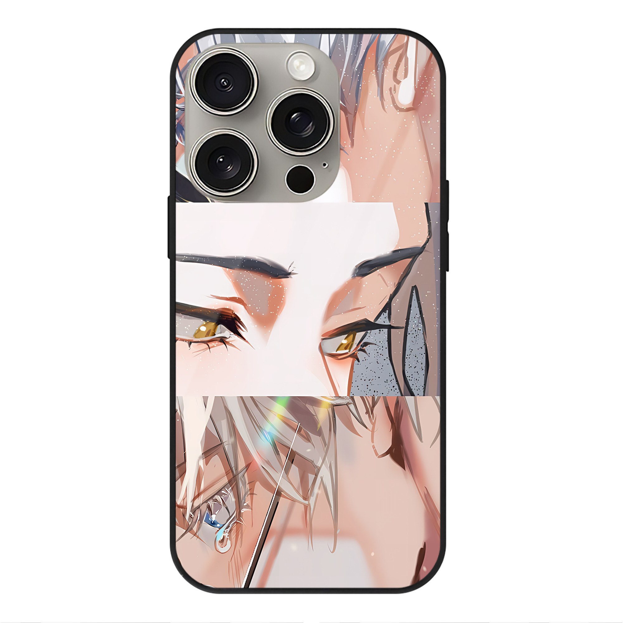 （画像用） SPY×FAMILY间谍家家酒 【iPhone15Pro対応】スマホケース 耐衝撃＆黄変防止 背面ガラス