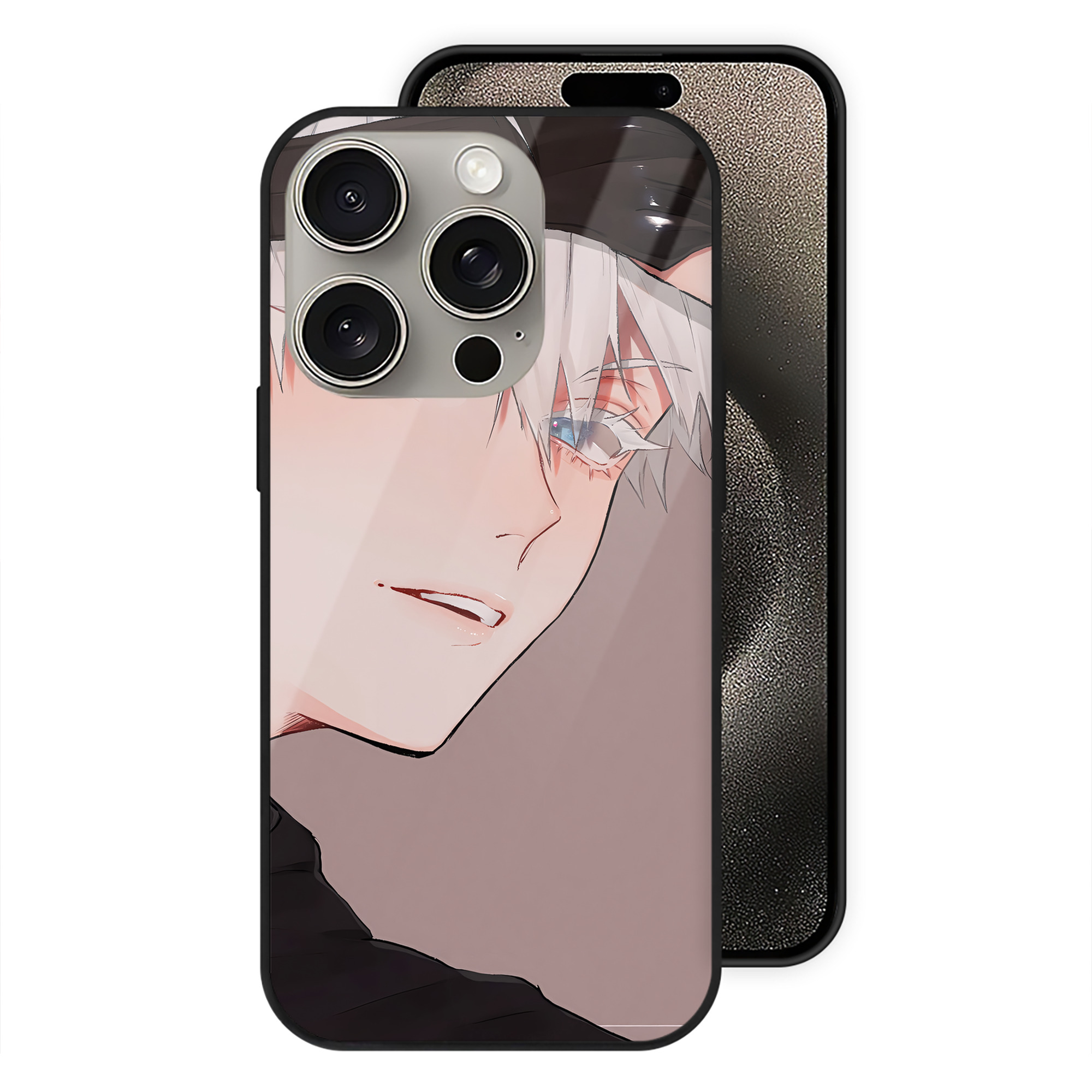 （画像用） SPY×FAMILY间谍家家酒 【iPhone15Pro対応】スマホケース 耐衝撃＆黄変防止 背面ガラス