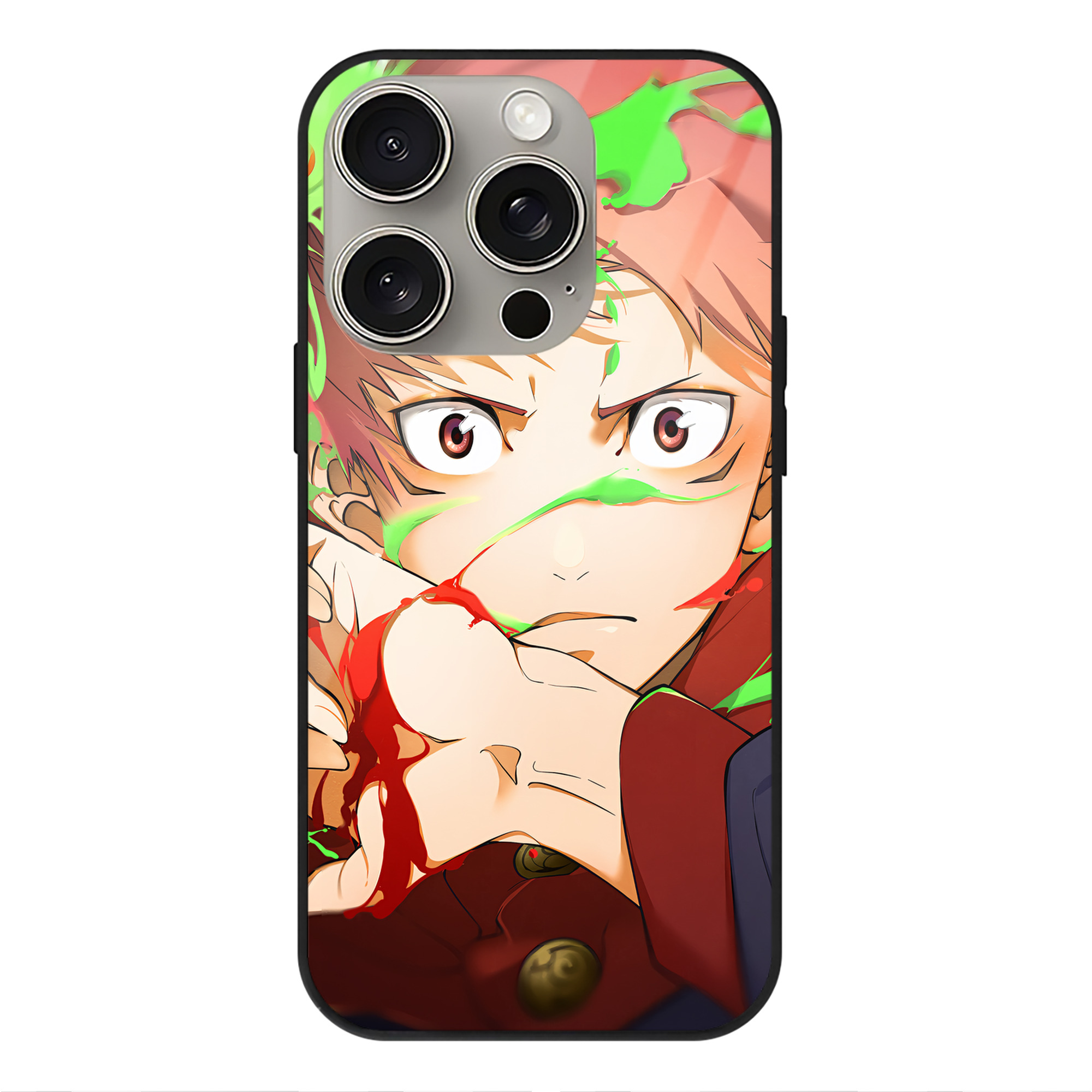 （画像用） SPY×FAMILY间谍家家酒 【iPhone15Pro対応】スマホケース 耐衝撃＆黄変防止 背面ガラス
