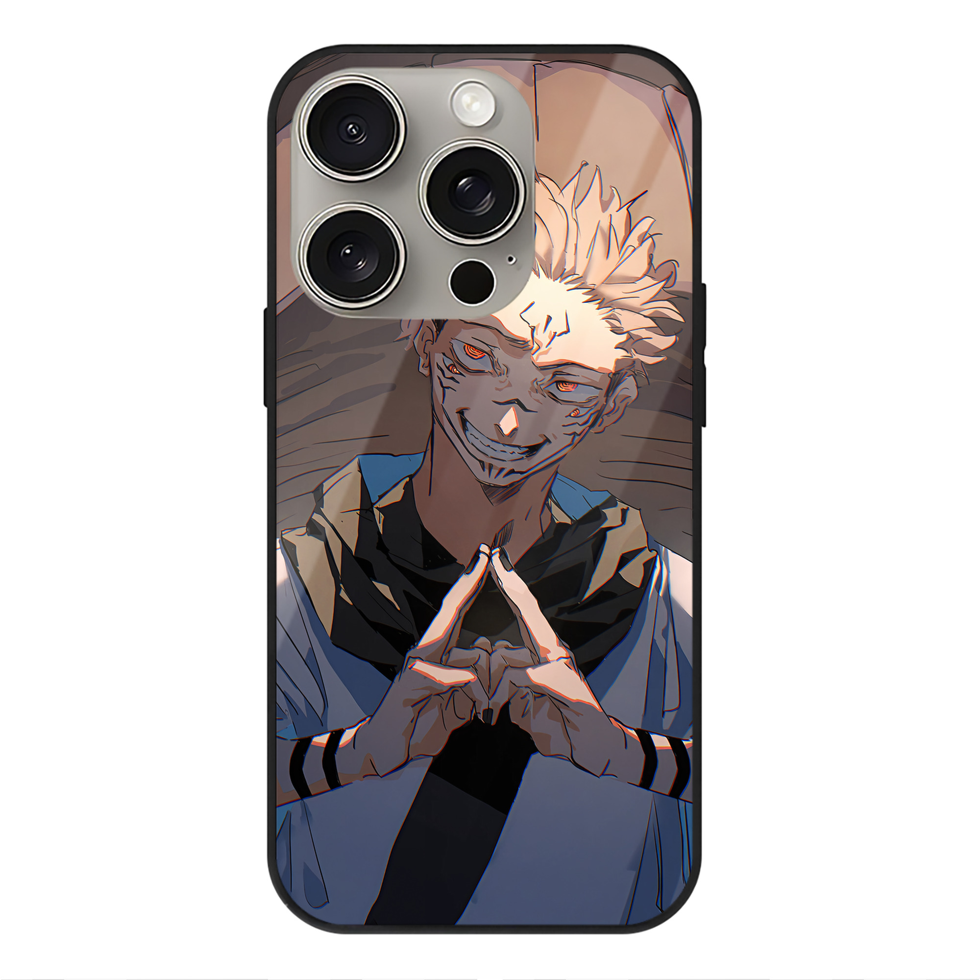 （画像用） SPY×FAMILY间谍家家酒 【iPhone15Pro対応】スマホケース 耐衝撃＆黄変防止 背面ガラス