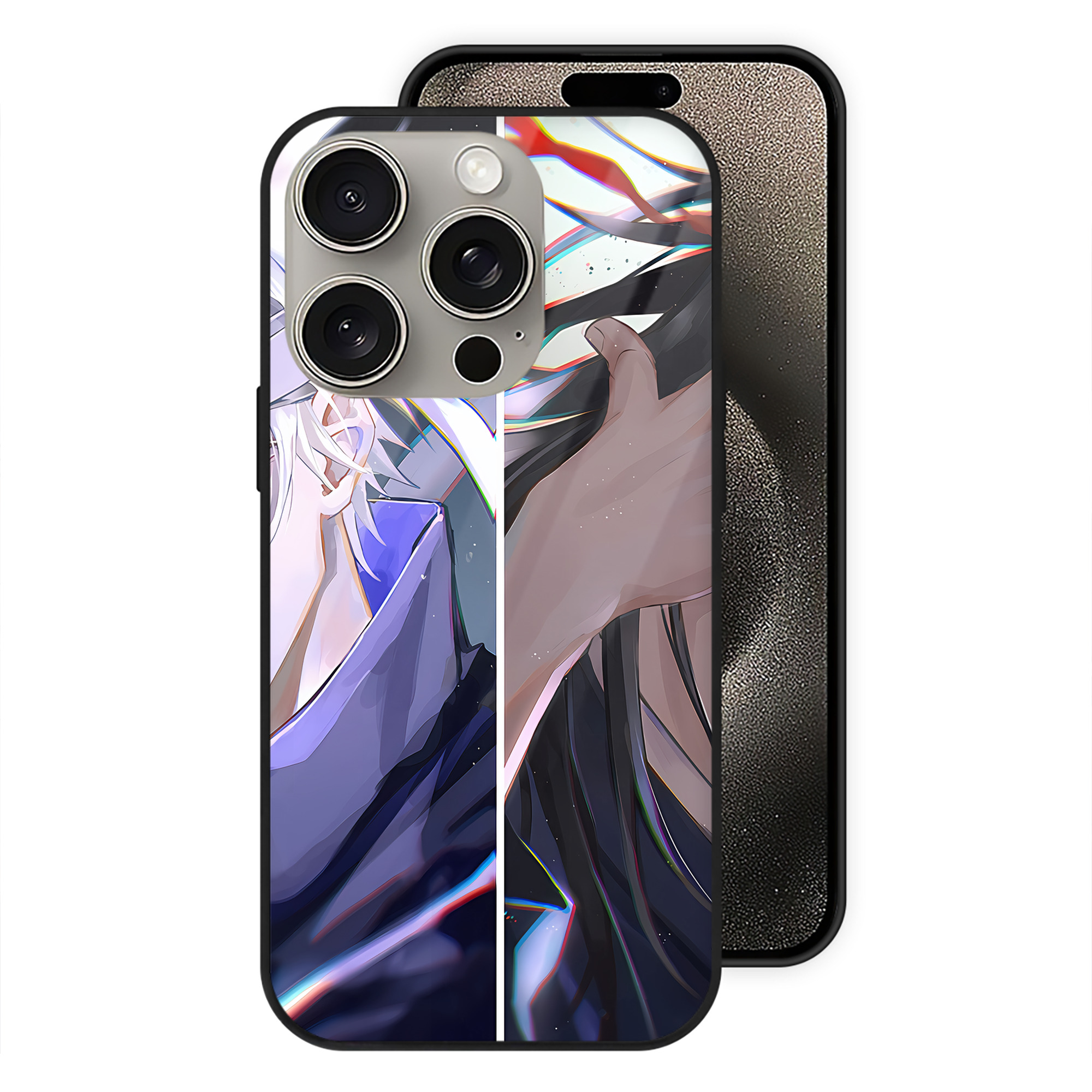 （画像用） SPY×FAMILY间谍家家酒 【iPhone15Pro対応】スマホケース 耐衝撃＆黄変防止 背面ガラス
